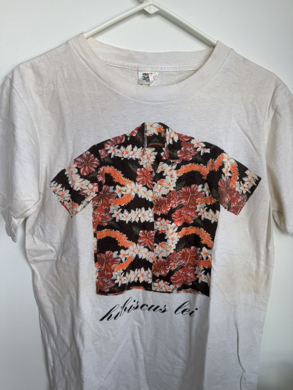 Vintage Vintage Graphic Tee – Hawaiian Shirt Print 🌴🕶 Size US S / EU 44-46 / 1 - 2 Thumbnail