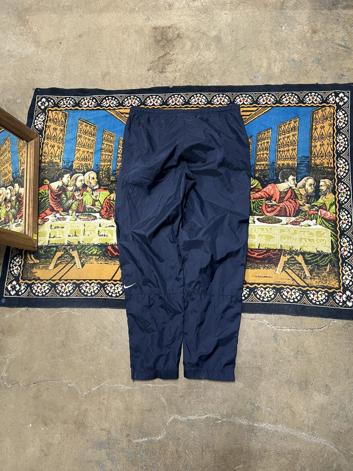 Nike Vintage Nike navy track pants Size medium baggy cuffed y2k Size US 32 / EU 48 - 6 Thumbnail