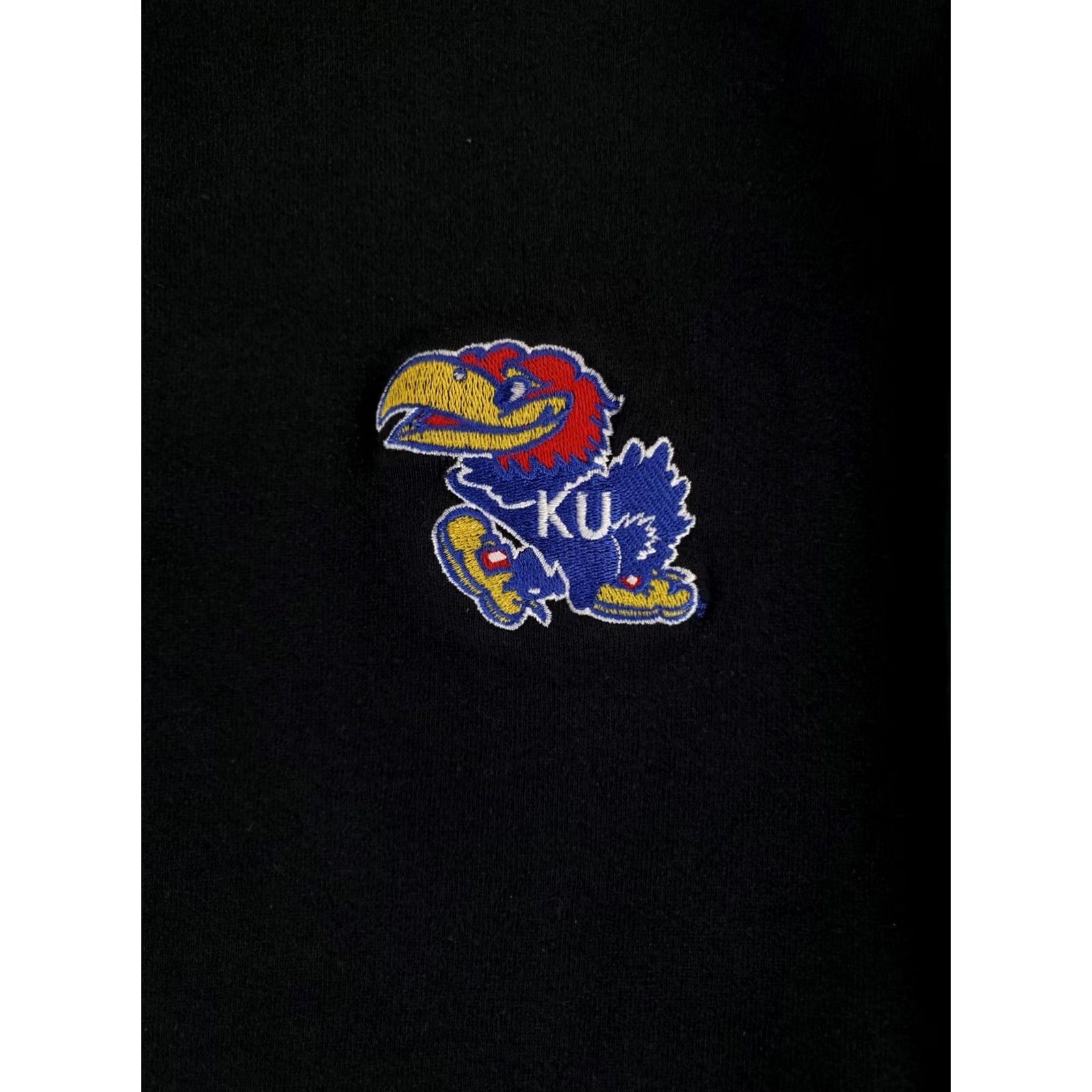 Russell Athletic VINTAGE Russell Athletic Sweatshirt Henley VTG 90s Univ Kansas Made USA Black Mens M Size US M / EU 48-50 / 2 - 3 Thumbnail
