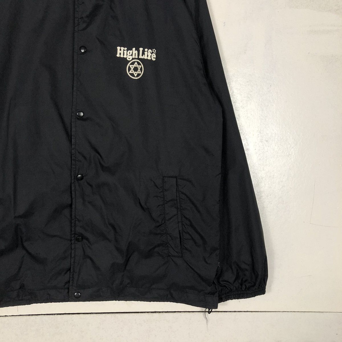 Japanese Brand 📌VINTAGE LIGHT JACKET BIKER HIGH LIFE BIG LOGO DESIGN Size US L / EU 52-54 / 3 - 6 Thumbnail