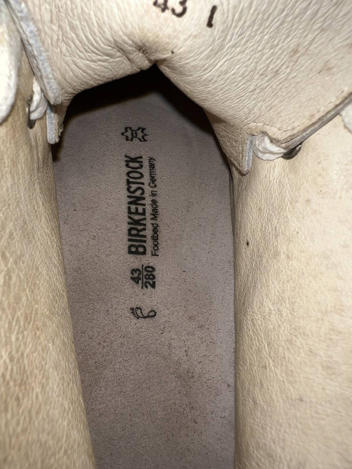 Birkenstock Birkenstock Men's Sneakers White Leather Bartlett Size US 10 / EU 43 - 17 Thumbnail