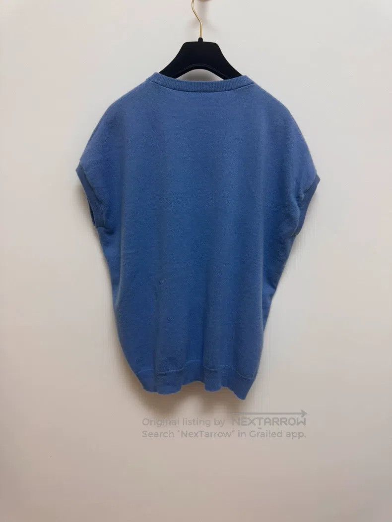 Brunello Cucinelli Brunello Cucinelli Sky Blue Cashmere Knit Top Size S / US 4 / IT 40 - 2 Thumbnail