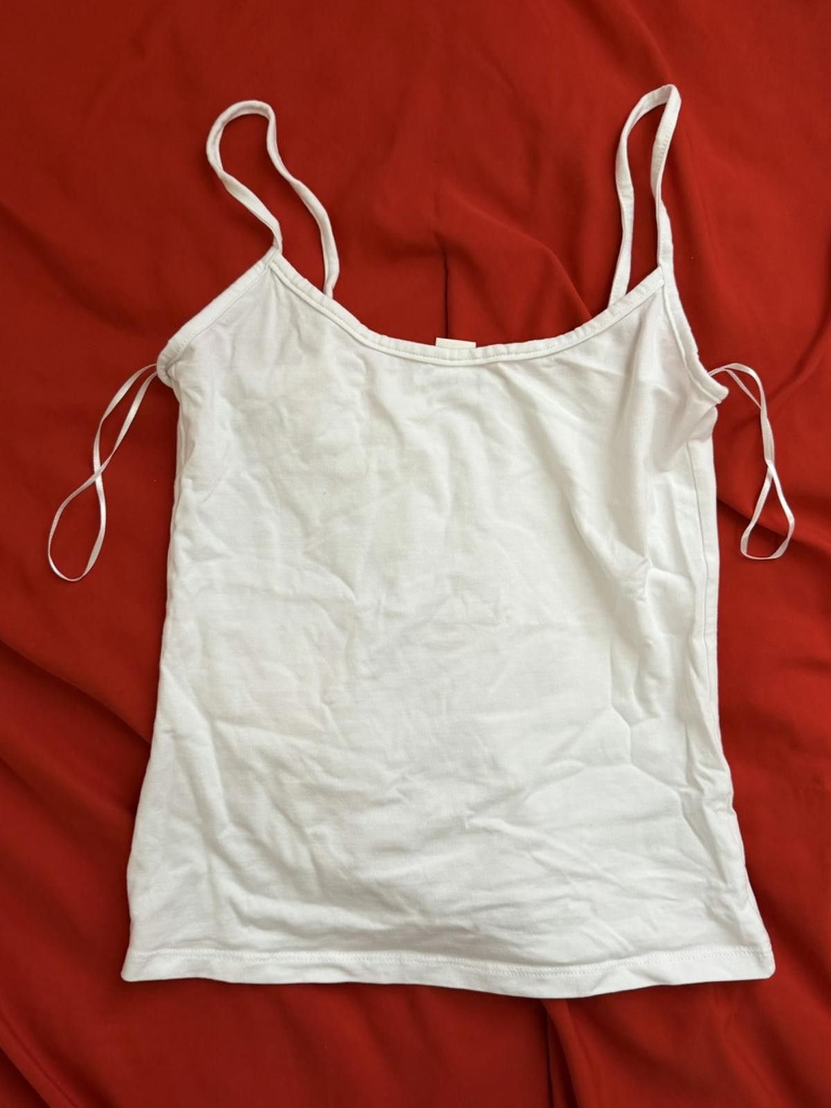 Other MONKI Spaghetti Strap Tank Top in White (SMALL) Size S / US 4 / IT 40 - 1 Thumbnail