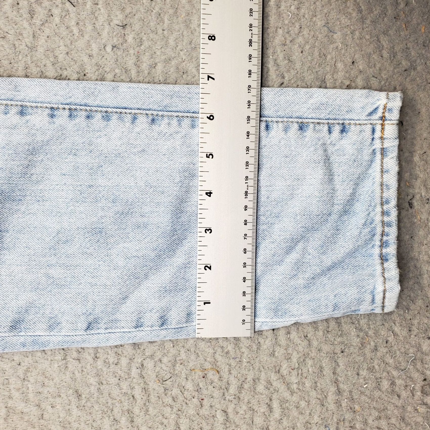 Madewell VINTAGE Madewell Straight Jeans Womens 25 Blue Denim 5-Pocket Denim Distressed Streetwear Jeans Womens 25 Size 42" / US 20 - 5 Thumbnail