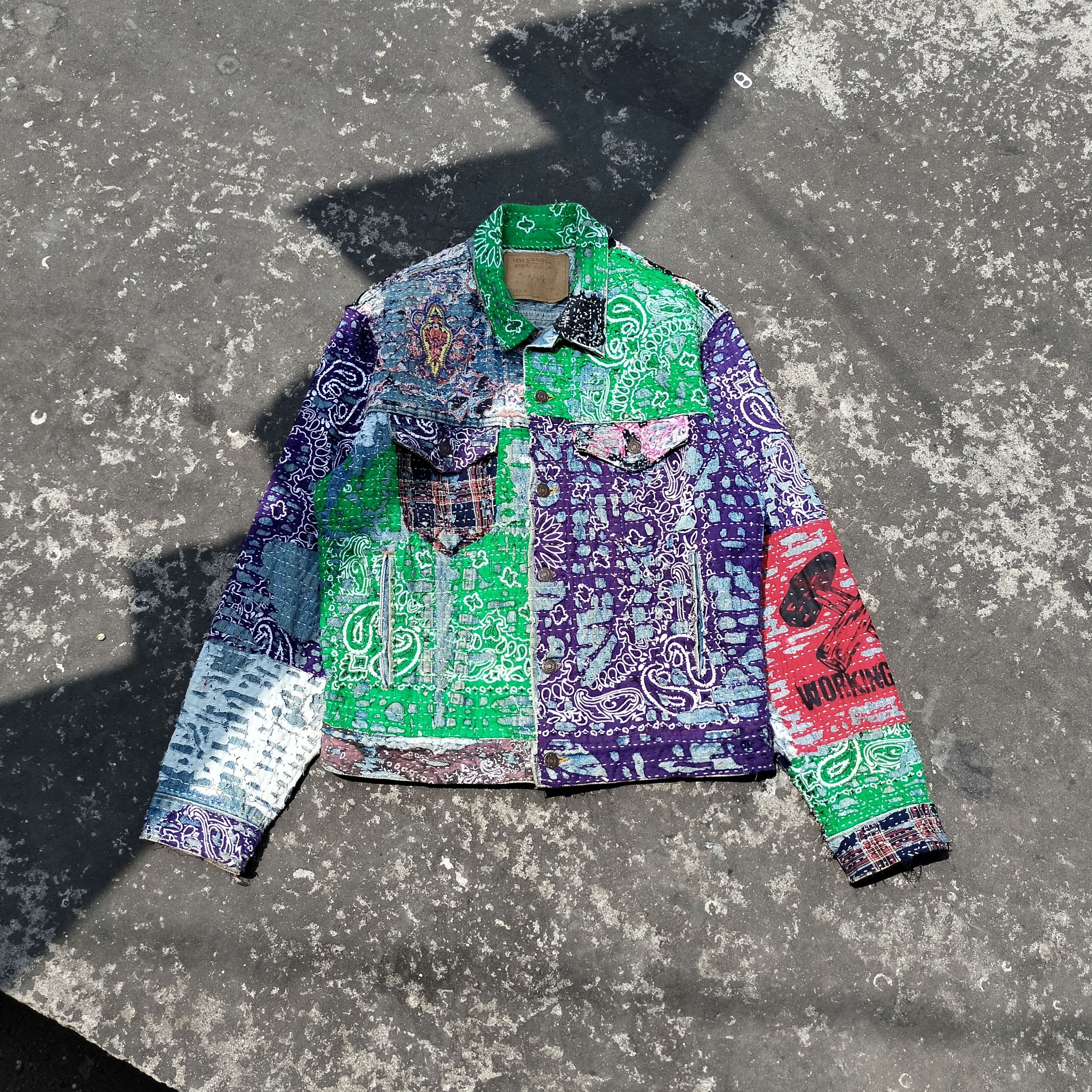 Levi's VTG Levis sashiko boro custom denim jacket kapital