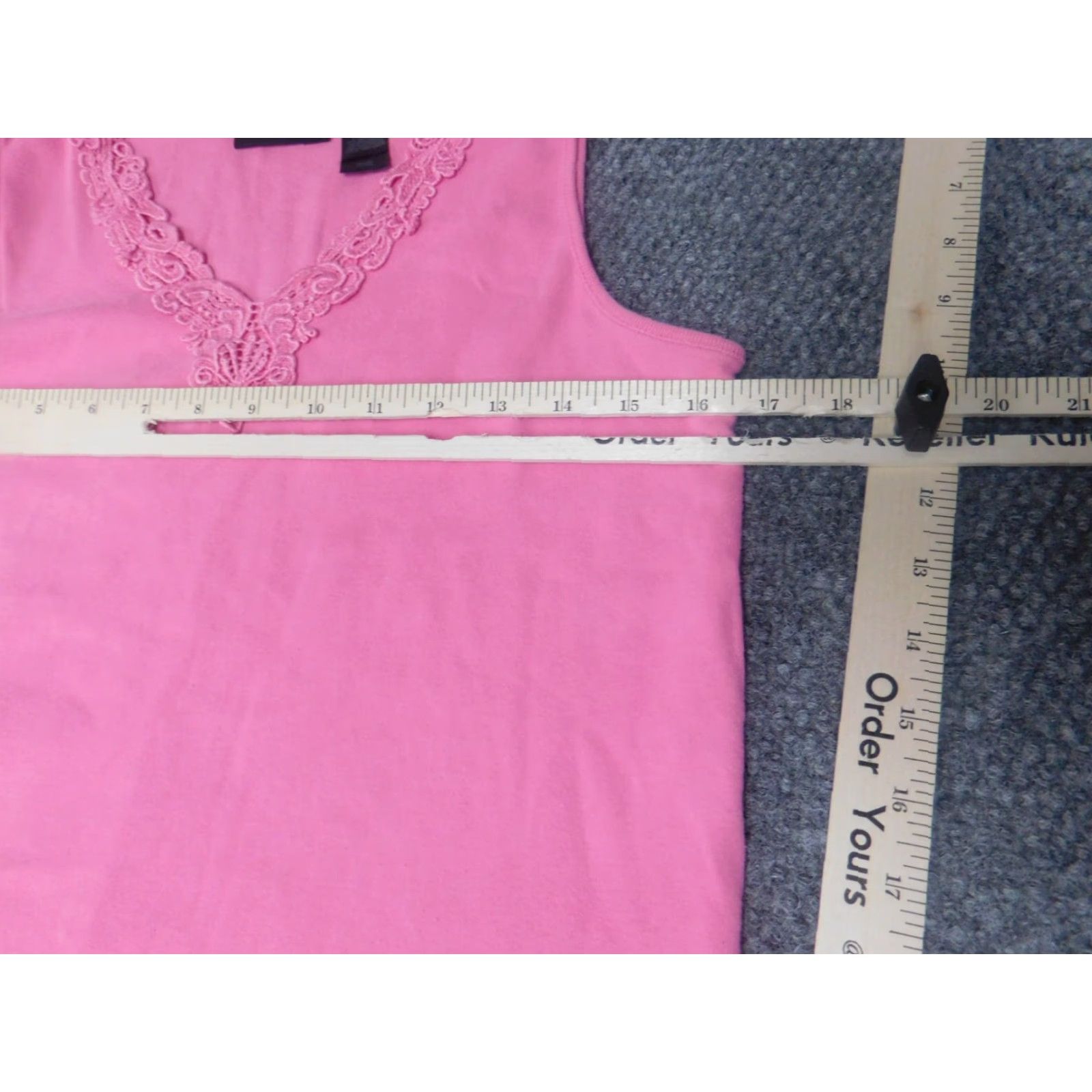 Liz Claiborne Liz Claiborne Womens Blouse L Pink Pullover Casual Everyday Stretch Crew Neck Cotton Rayon Regular Modern Classic Ladies Size L / US 10 / IT 46 - 7 Thumbnail