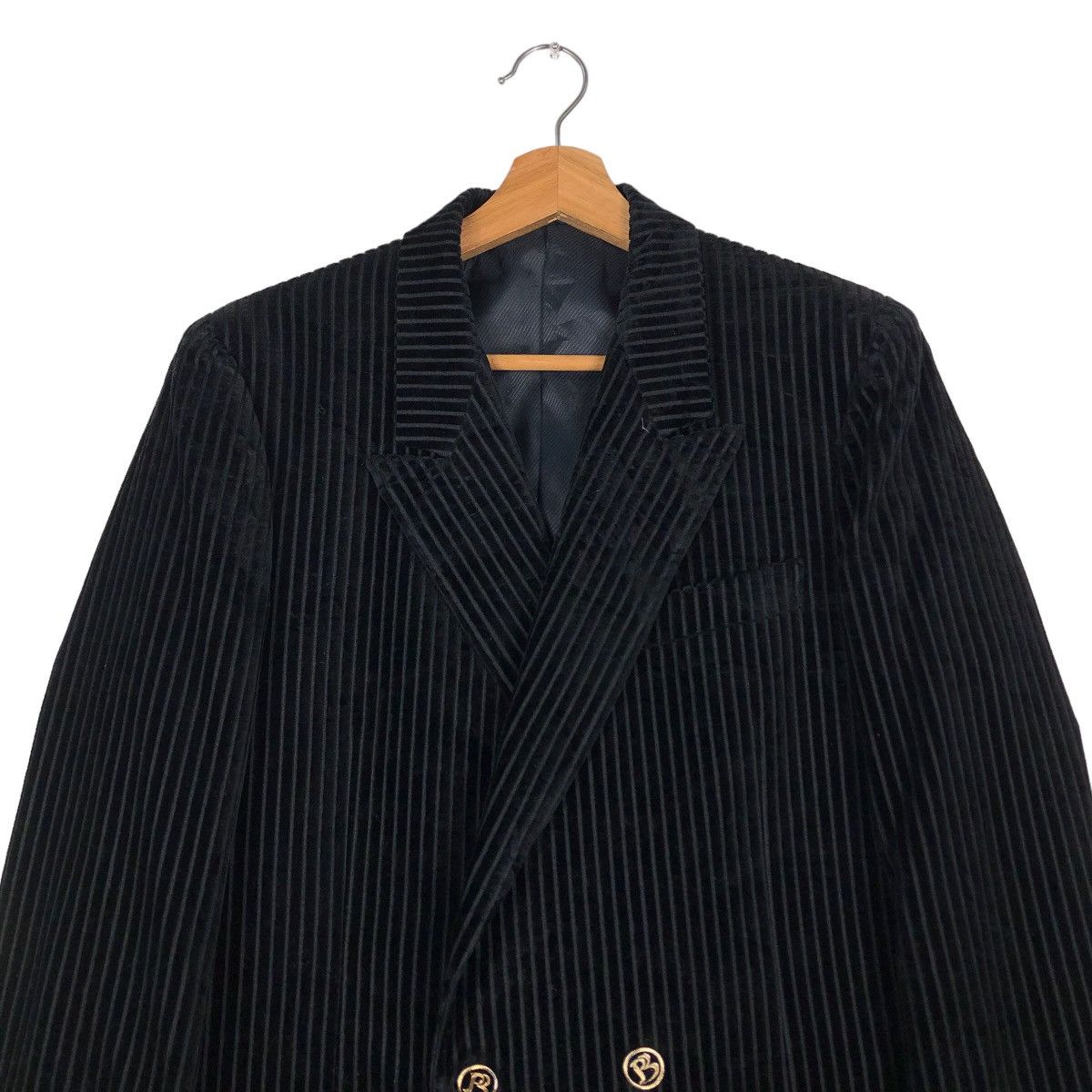 Japanese Brand 🔥Vintage Double Breasts Coats Jacket Striped Playboy Japan Size US M / EU 48-50 / 2 - 3 Thumbnail