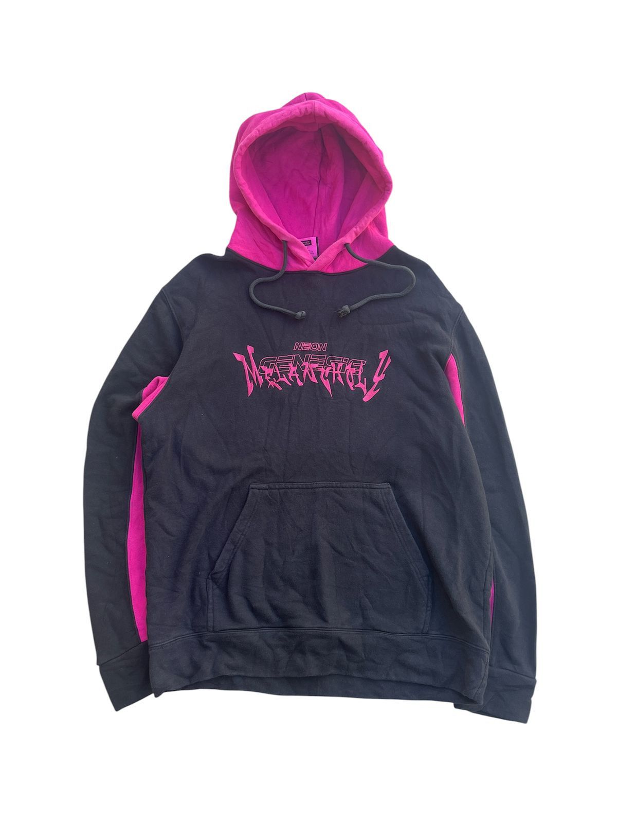 Japanese Brand Neon Genesis Melancholy Anime Embroidered Hoodie Cyber Y2K Size US M / EU 48-50 / 2 - 1 Thumbnail