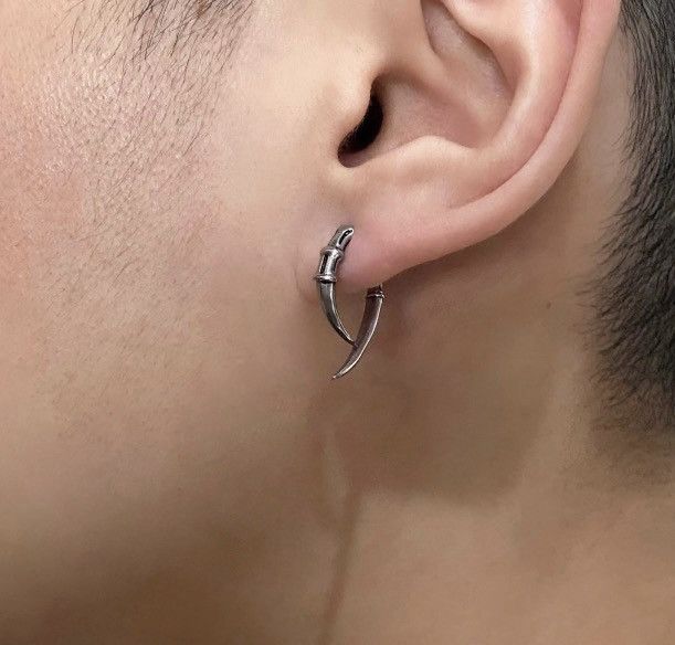 Japanese Brand × Vintage Avant garde punk claw bone earrings Size ONE SIZE - 3 Thumbnail