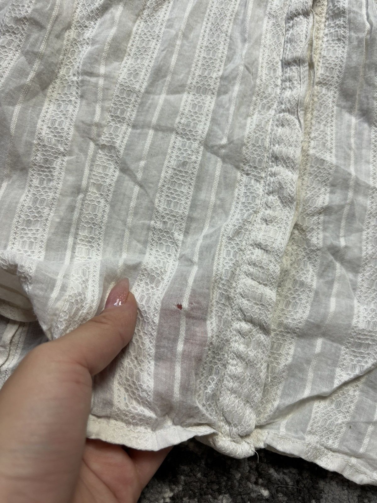 Designer × River Island × Vintage Vintage River Island antique cotton embroidered white blouse Size L / US 10 / IT 46 - 5 Thumbnail