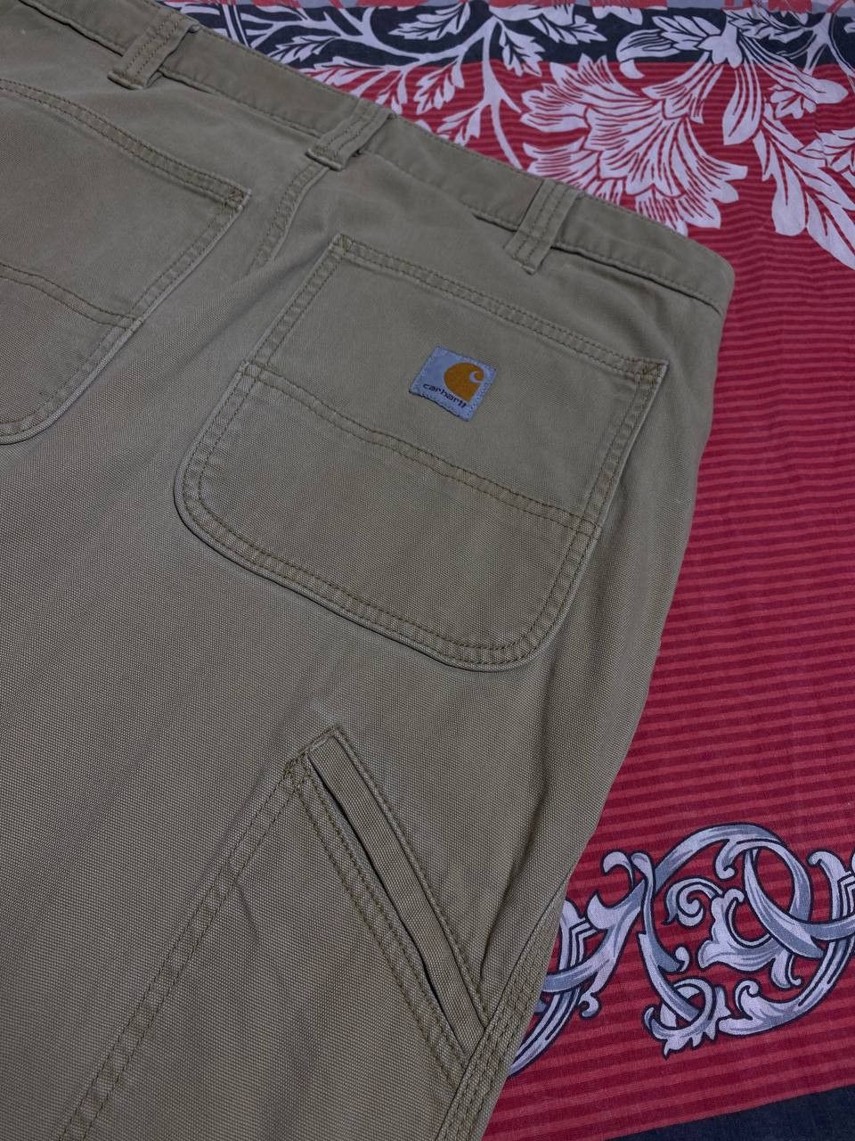 Carhartt × Japanese Brand Crazy Crash Dirty Baggy Faded Jean Japan Avant Garde Style Size US 32 / EU 48 - 22 Thumbnail