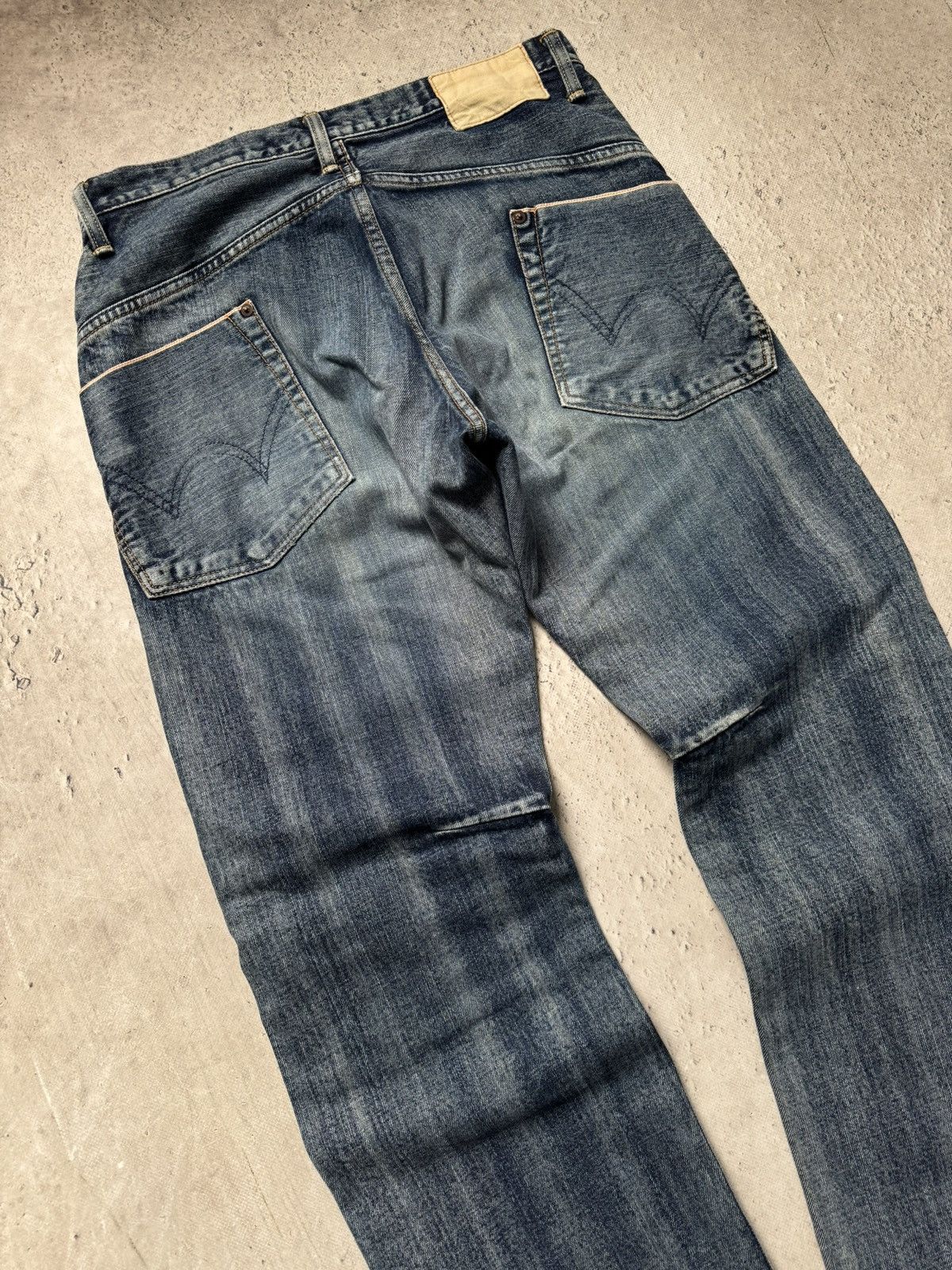 Edwin Edwin selvage patchwork japanese jeans pants Size US 31 - 9 Thumbnail