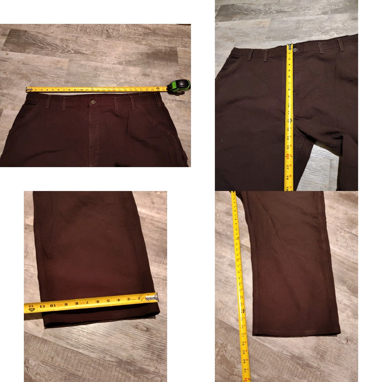 Carhartt VINTAGE Carhartt Dungaree Carpenter Pants B11 DKB Brown 48x27 Regular Workwear Mens Size US 32 / EU 48 - 8 Thumbnail