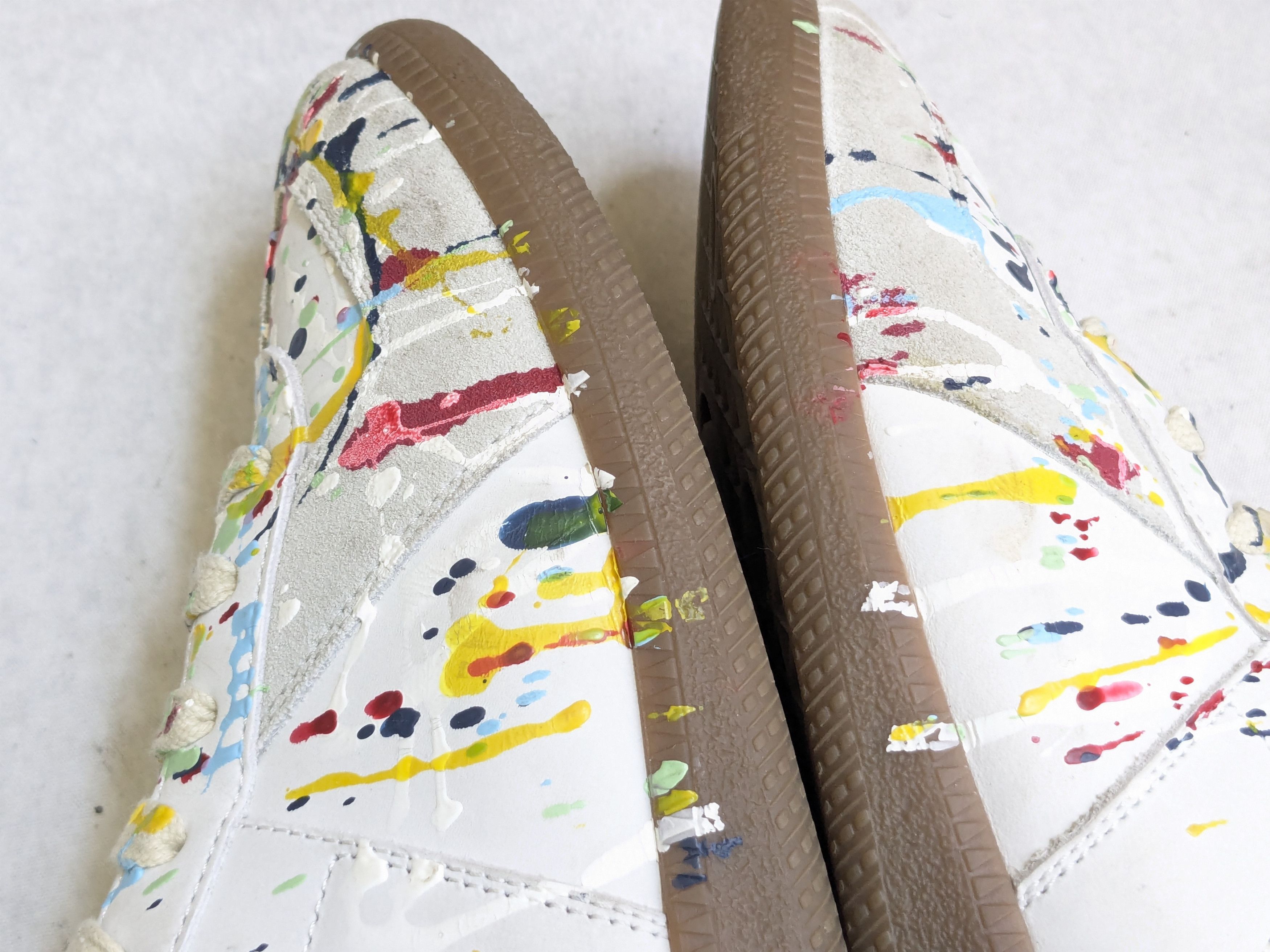 Maison Margiela Maison Margiela Replica GAT Paint Splatter 8 41 Low Tops Gum Size US 8 / EU 41 - 9 Thumbnail