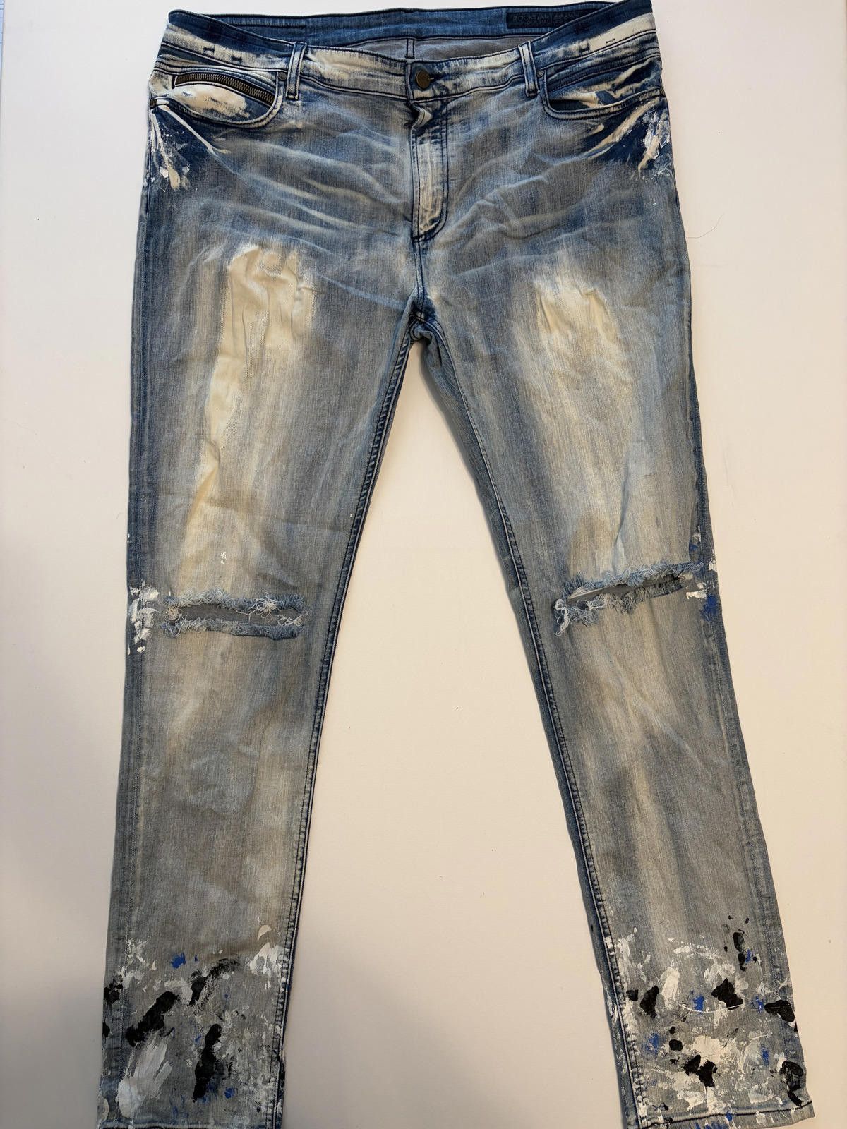 Rockstar Games Rockstar Men's Orginial Splatter Jeans (Size 44x32) Size US 44 / EU 60 - 1 Thumbnail