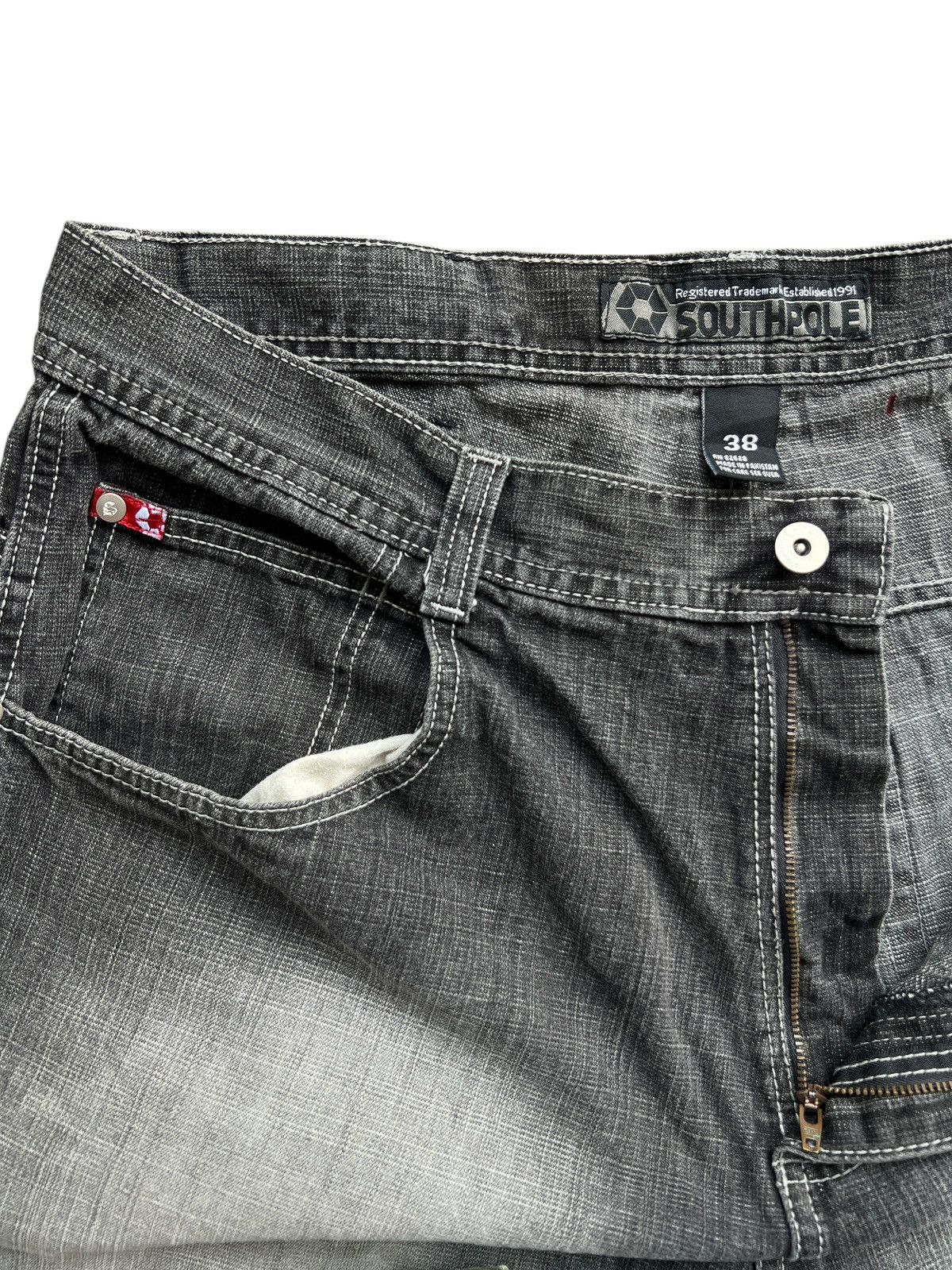 Southpole Vintage Y2K South Pole Baggy Denim Pants Jorts Size US 38 / EU 54 - 6 Thumbnail
