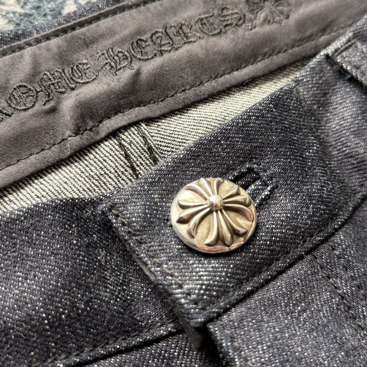 Chrome Hearts Chrome Hearts “KS” Baggy Selvedge Jeans sz 34 NEW Size US 34 / EU 50 - 3 Thumbnail