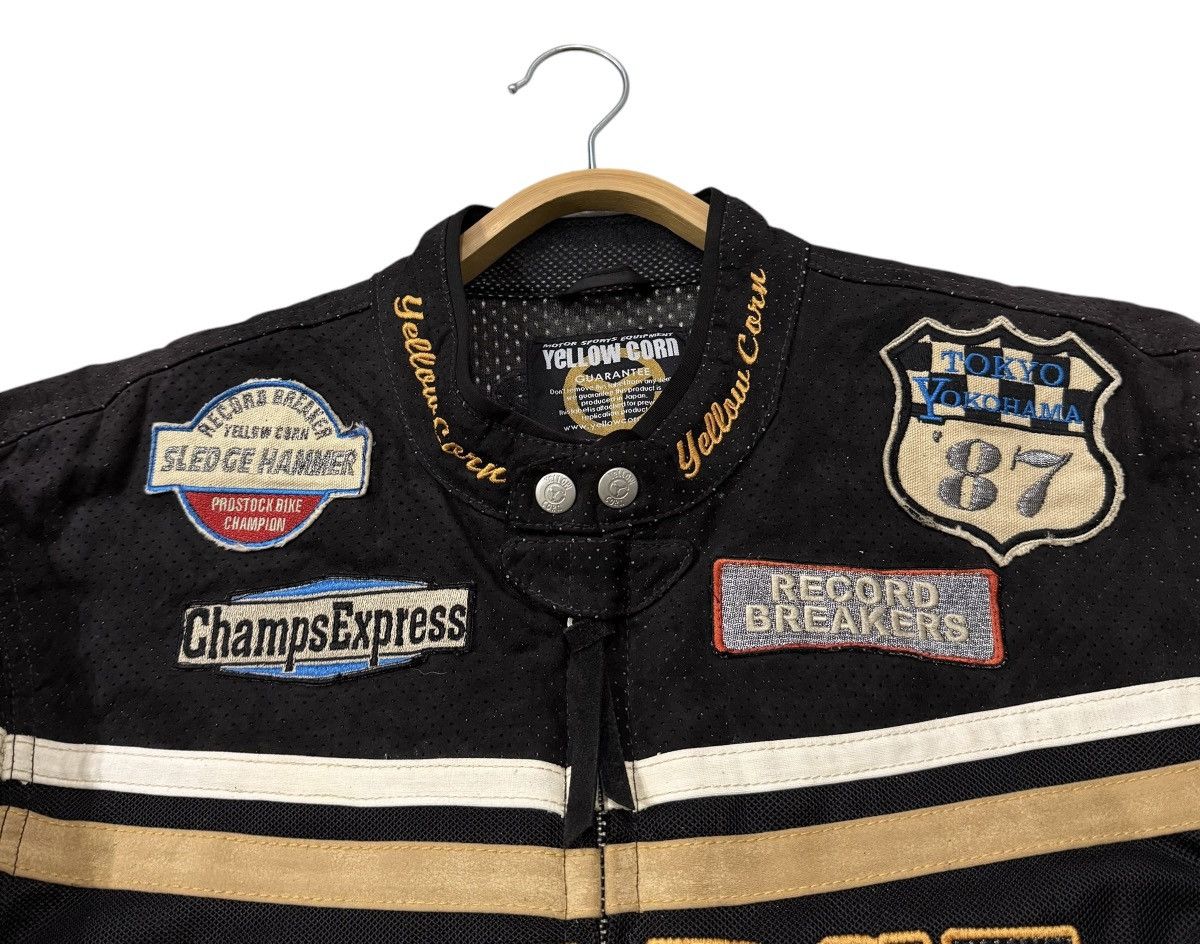 Vintage Yellow Corn Sledgehammer Racing Moto Safety Jacket