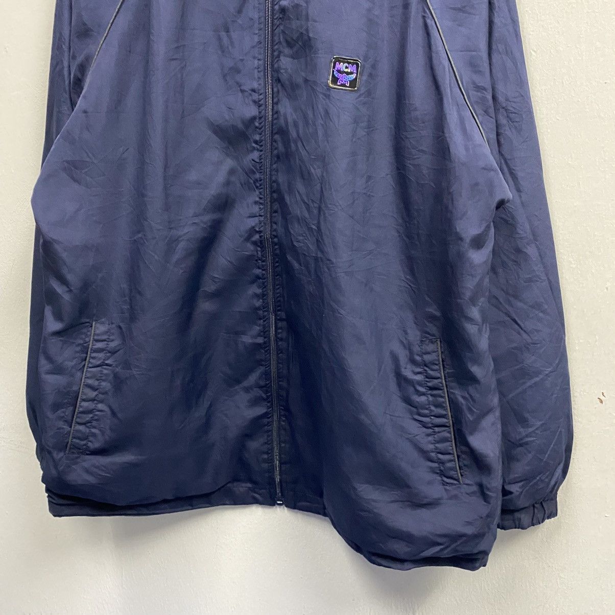 MCM Vintage MCM Legere Windbreaker Jacket Navy Blue Size US XL / EU 56 / 4 - 5 Thumbnail