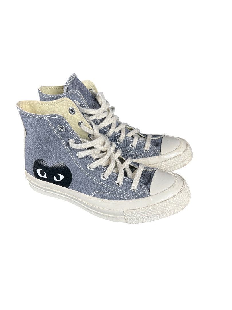 Comme des Garcons CDG PLAY x Converse Chuck Taylor High – Grey – Size 6 Size US 6 / EU 39 - 2 Thumbnail