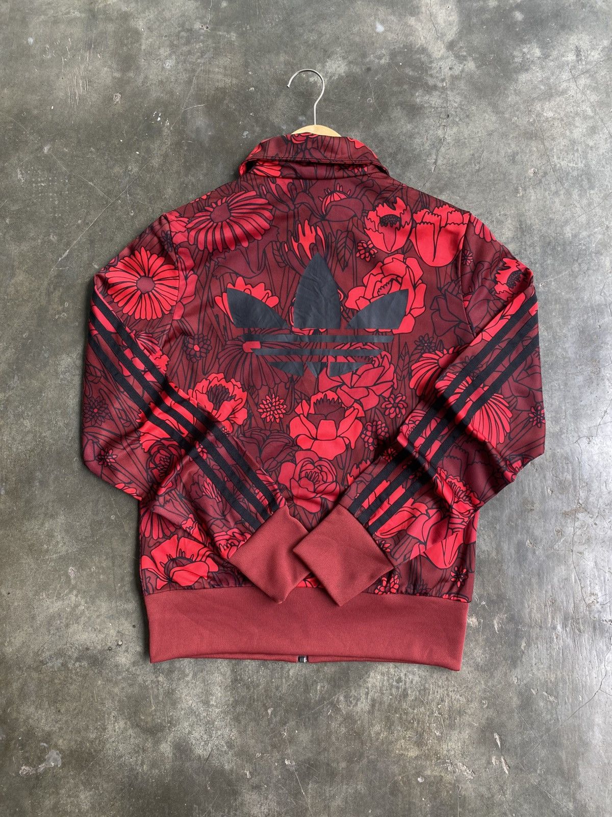 Adidas Adi Rare Firebird Tracktop Flower Red Size US S / EU 44-46 / 1 - 2 Thumbnail