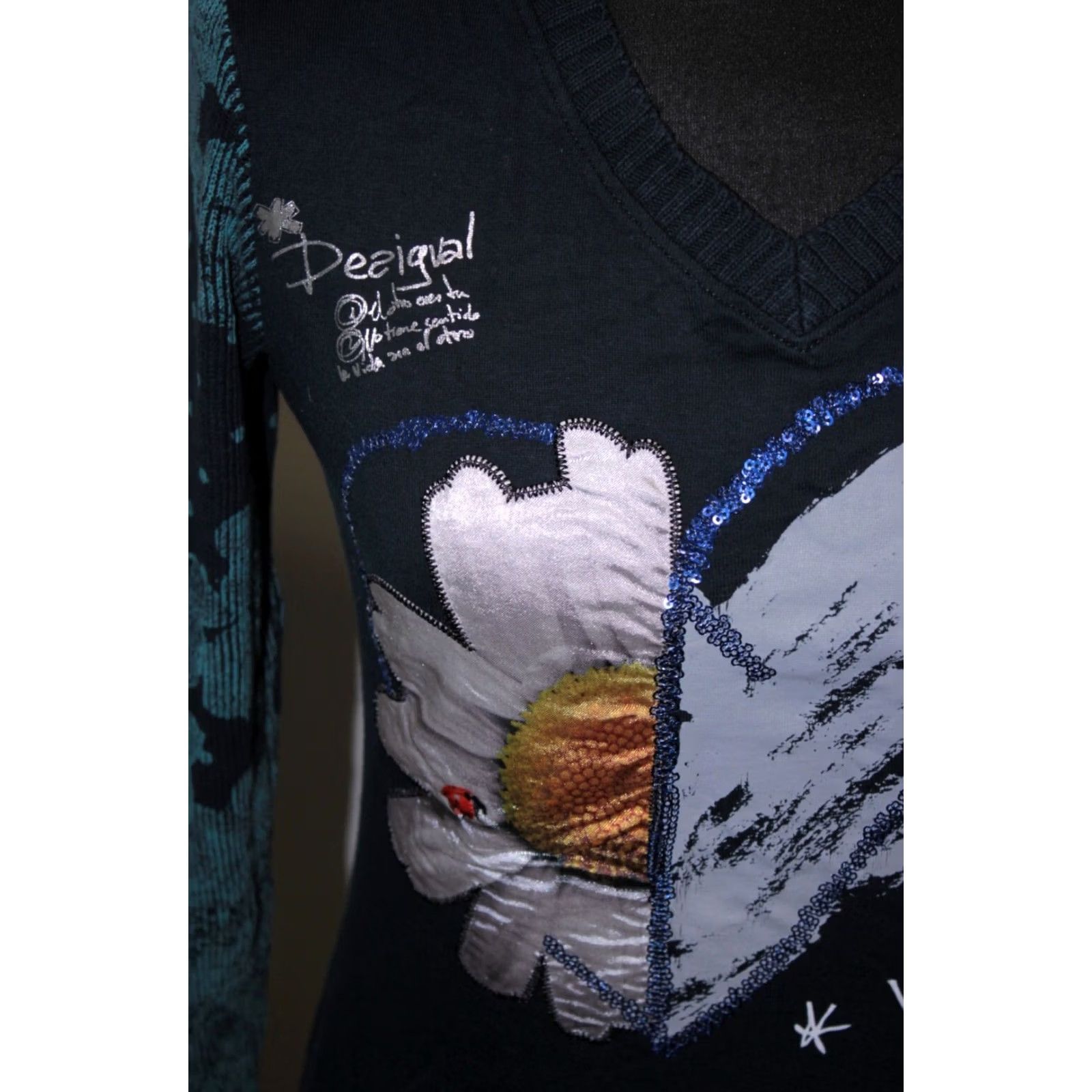 Desigual Desigual Jumper Women S Pullover Cotton Multicoloured Knit Shirt Woman S Desigual Jumper Pullover Multicoloured Cotton Woman S Size S / US 4 / IT 40 - 2 Thumbnail