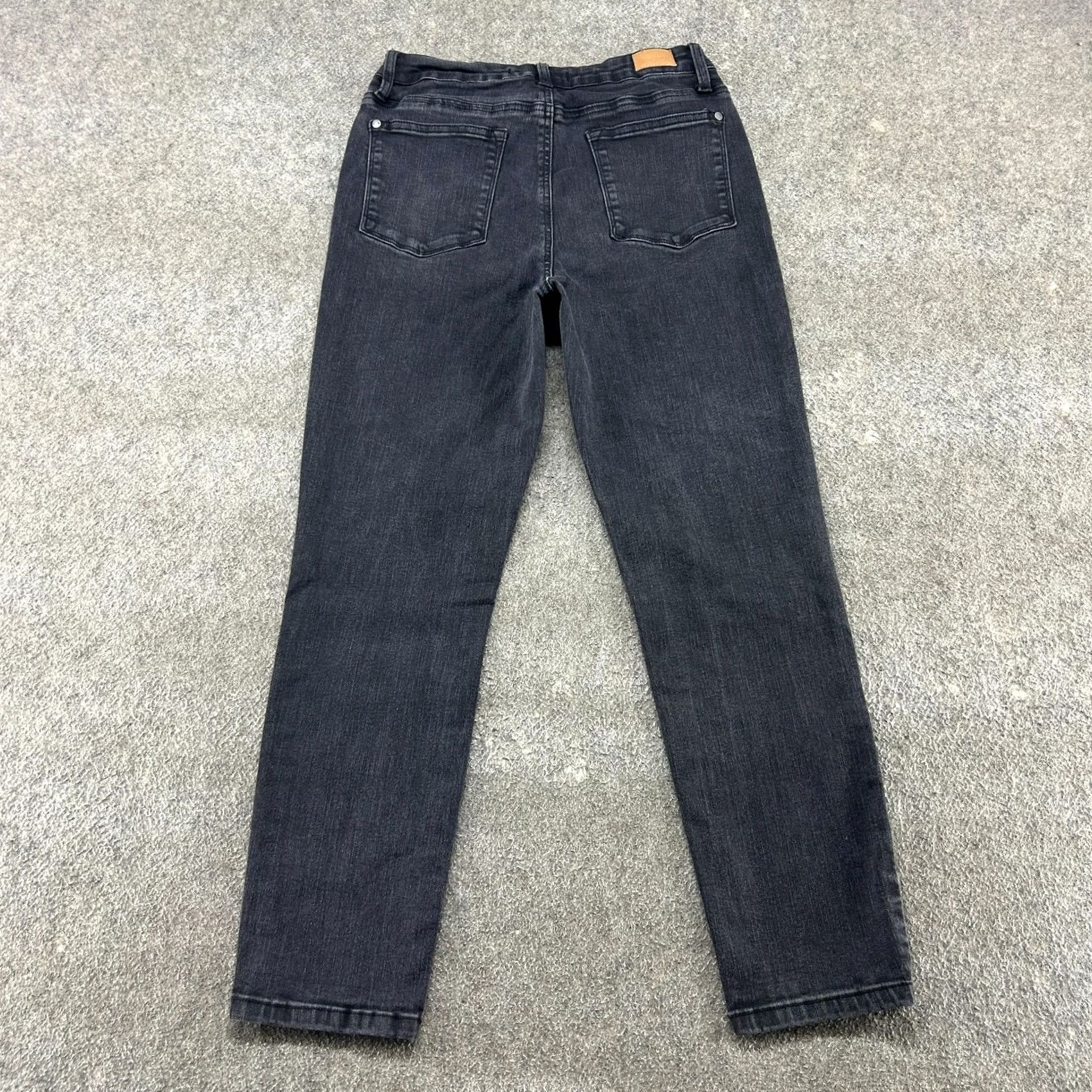 Denime Judy Blue Jeans Womens 30 Black Boyfriend Fit Dark Wash Stretch Denim Cotton Jeans Slim 5-Pocket Logo? No Size 30" / US 8 / IT 44 - 6 Thumbnail