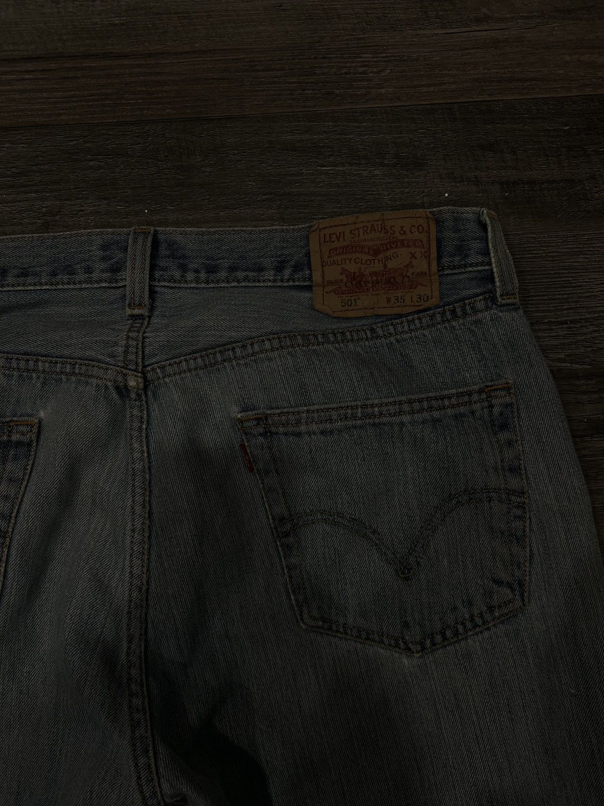 Levi's × Vintage Vintage Stonewashed Distressed Levi 501’s Size US 36 / EU 52 - 3 Thumbnail