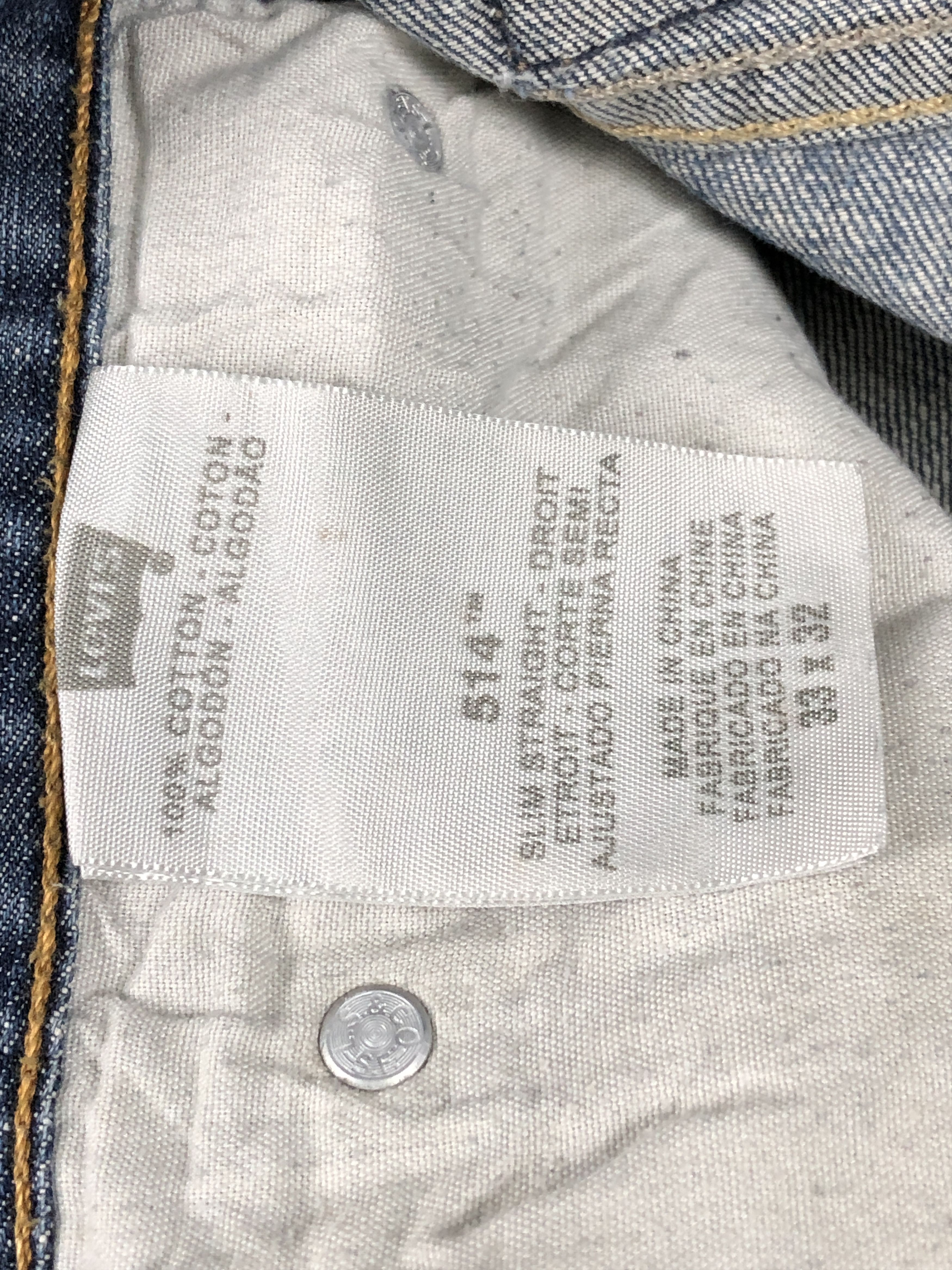 Levi's × Vintage Vintage Dirty Wash Levis 514 Slim Straight Jeans DP2462 Size US 33 - 8 Thumbnail