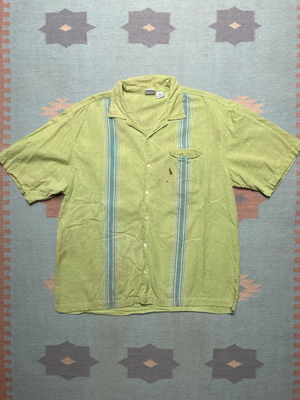 Vintage button shirt ocean pacific OP Hawaiian distressed surf XL Size US XL / EU 56 / 4 - 1 Thumbnail