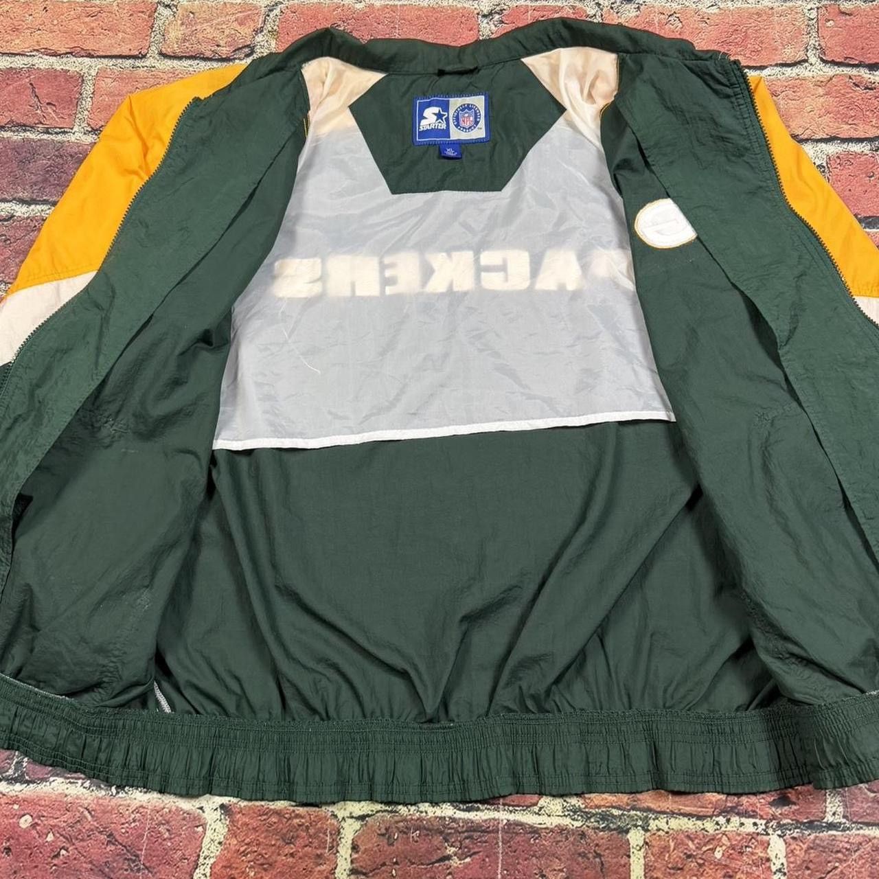Starter Vintage Starter Green Bay Packers Zip Up Windbreaker Jacket Size US XL / EU 56 / 4 - 5 Thumbnail