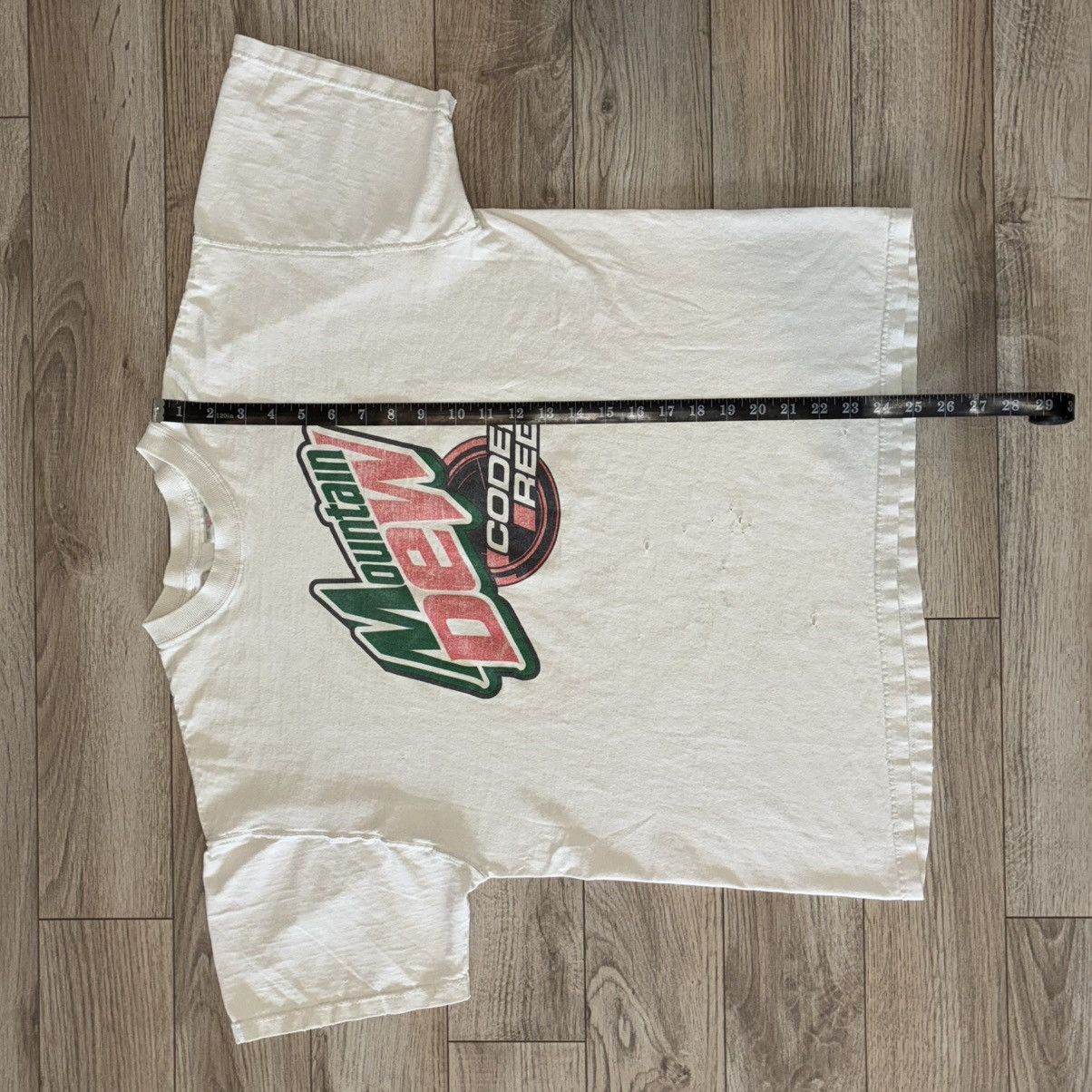 Fruit Of The Loom Mountain Dew Code Red distressed tee shirt Size US XL / EU 56 / 4 - 8 Thumbnail