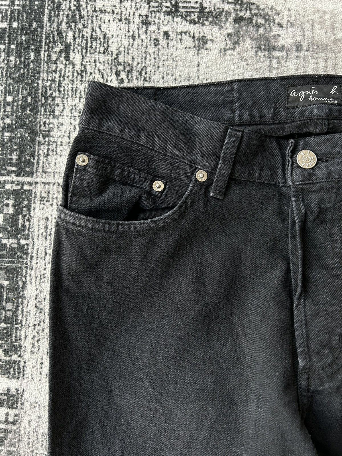 agnes b. Agnes.b Black Plain Jeans Size US 29 - 5 Thumbnail