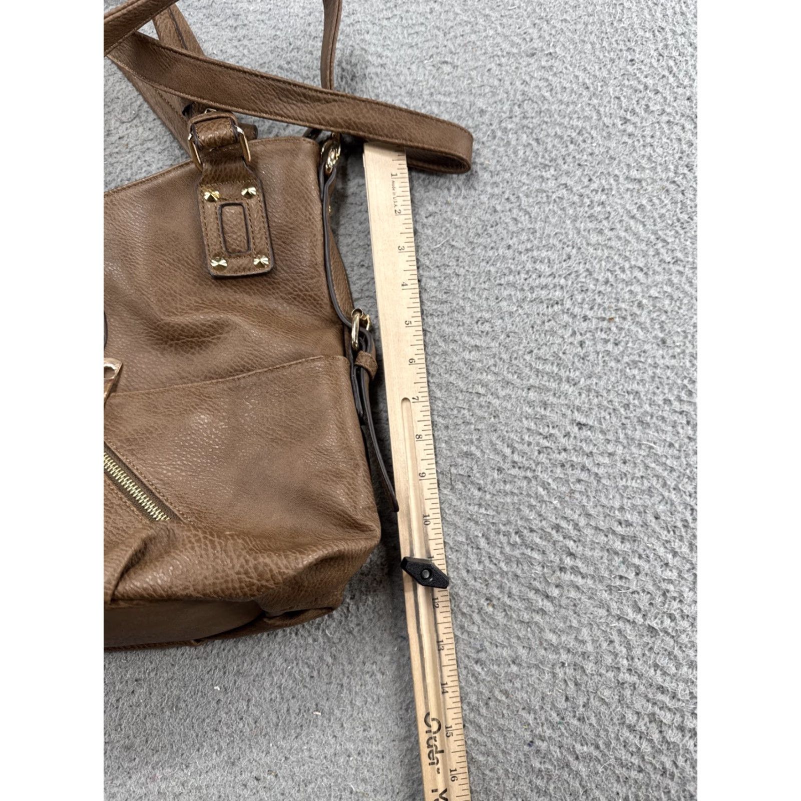 Michael Kors Michael Kors Women's Crossbody Tote Purse Bag Brown Leather Gold Hardware Size ONE SIZE - 6 Thumbnail