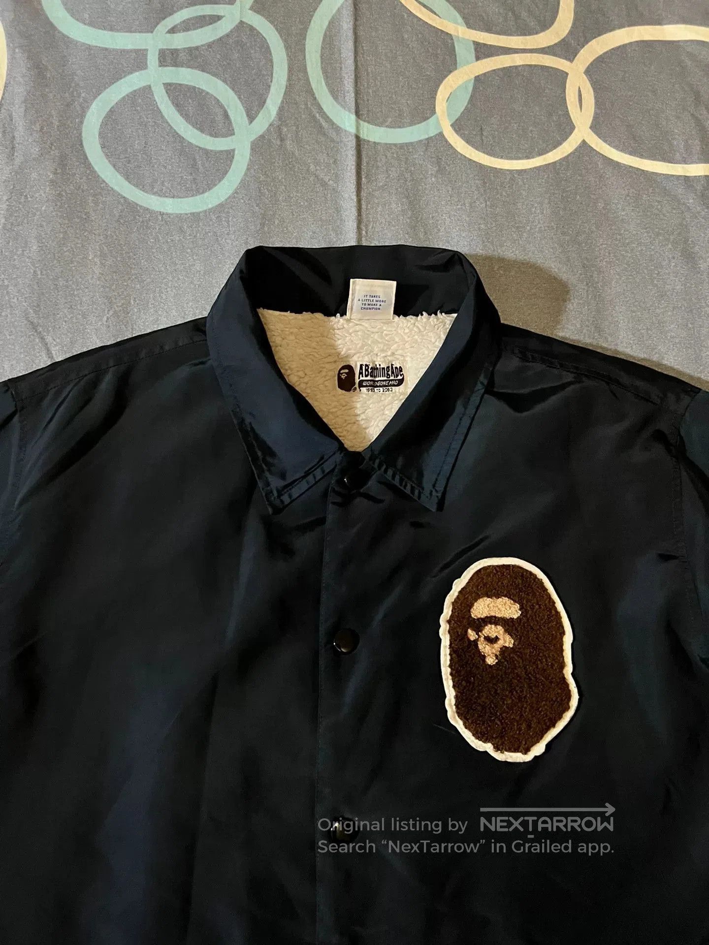 Bape bape x champion coach jacket with embroidery. Size US XL / EU 56 / 4 - 2 Thumbnail