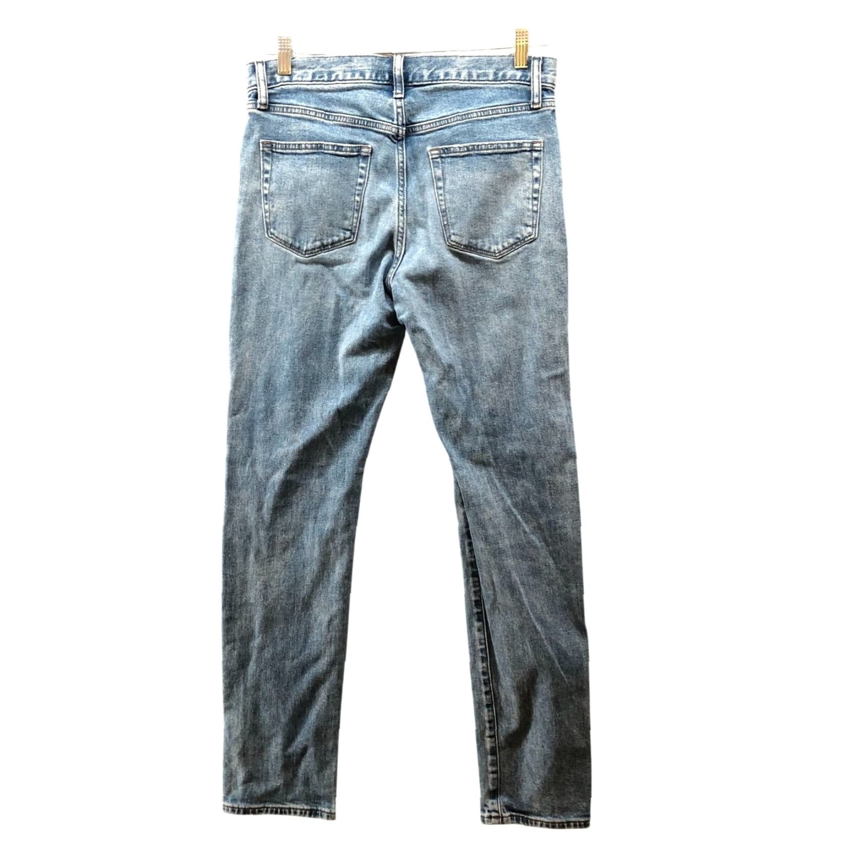 Uniqlo Uniqlo Slim Fit Jeans Mens 30 x 31 Blue Light Wash Stretch Distressed Denim 5-Pocket Jeans Mens Regular Size 30 Boys? (no) Size US 30 / EU 46 - 2 Thumbnail
