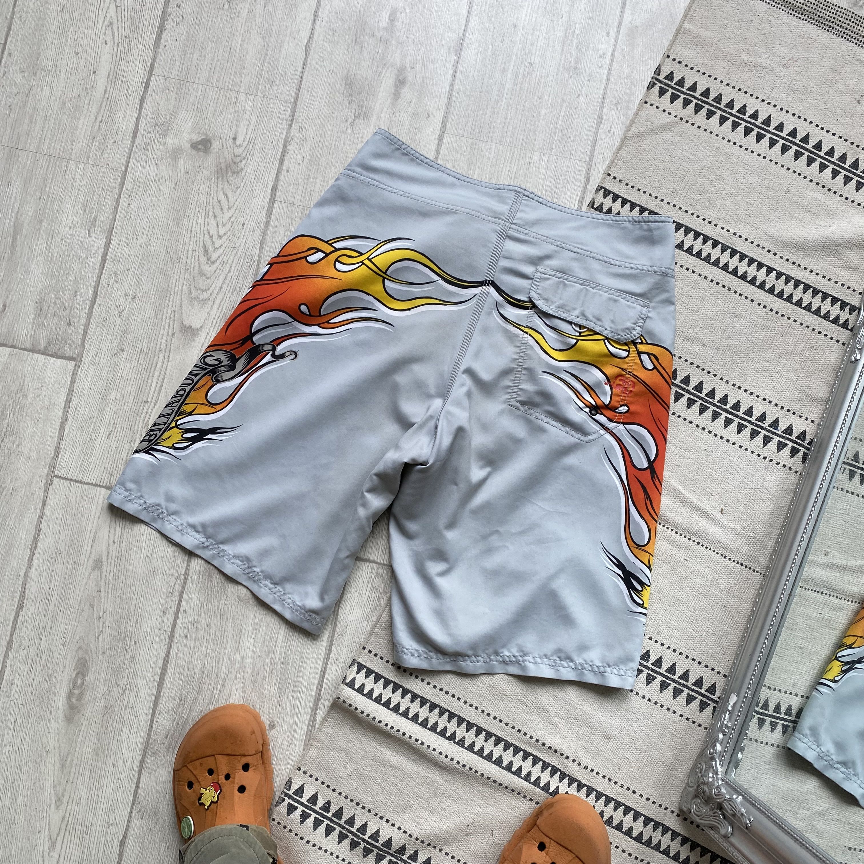Billabong Vintage Billabong Board shorts Flame Eagle print Y2K Size US 34 / EU 50 - 8 Thumbnail