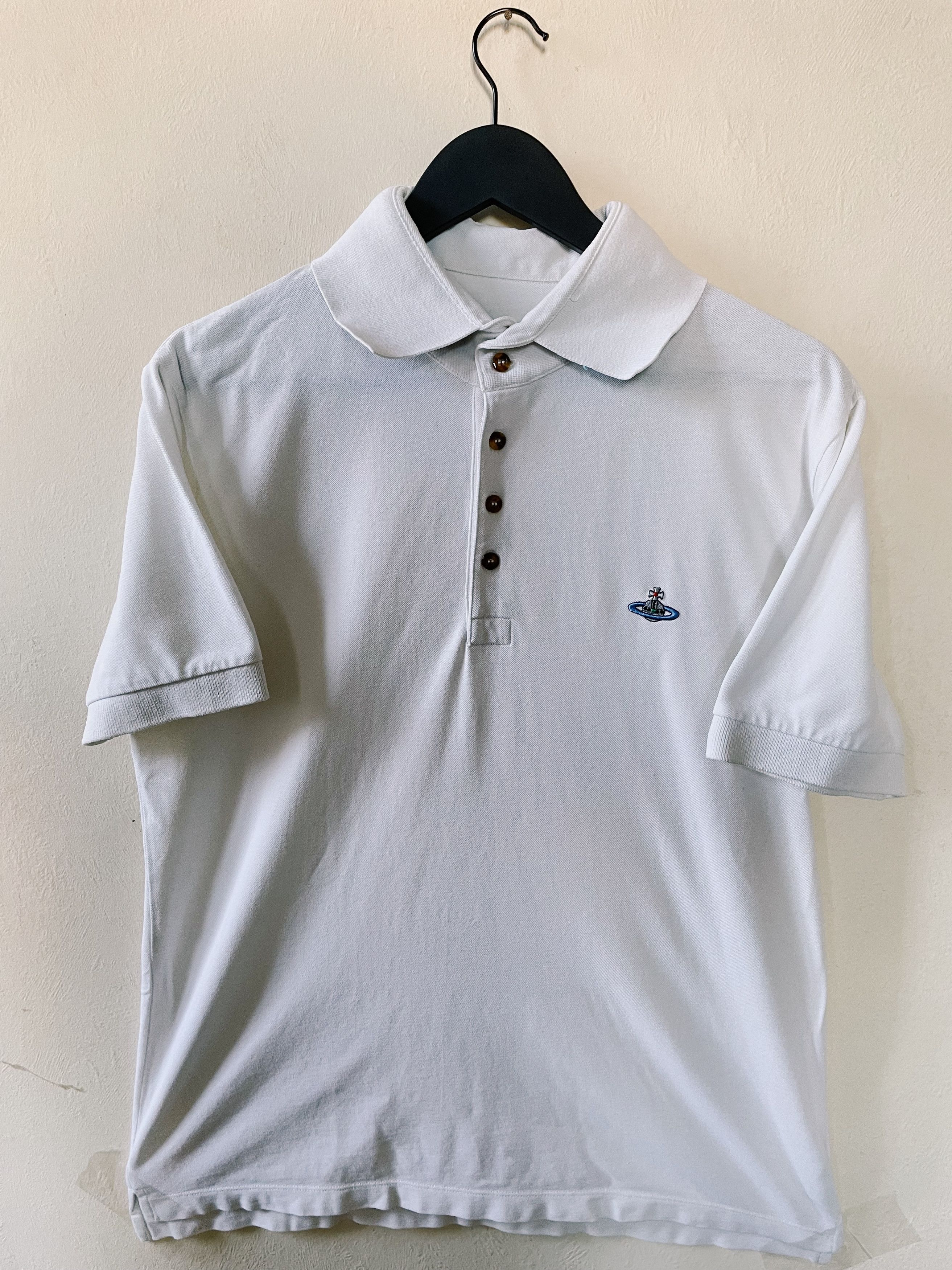 Vivienne Westwood Vivienne Westwood Saturn Logo Polo White | Grailed