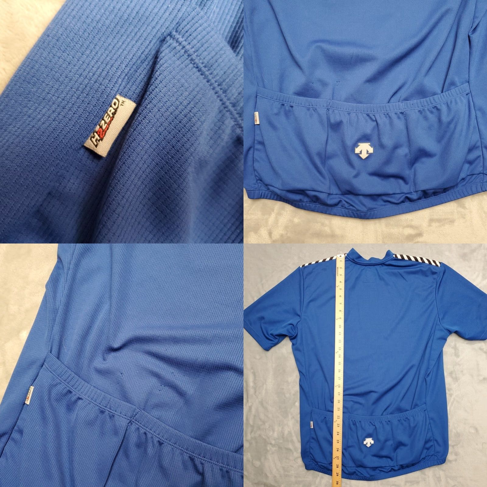 Vintage Descent Shirt Mens 2XL Blue H2Zero Short Sleeve Bike Cycling Performance Canada Size US XXL / EU 58 / 5 - 8 Thumbnail