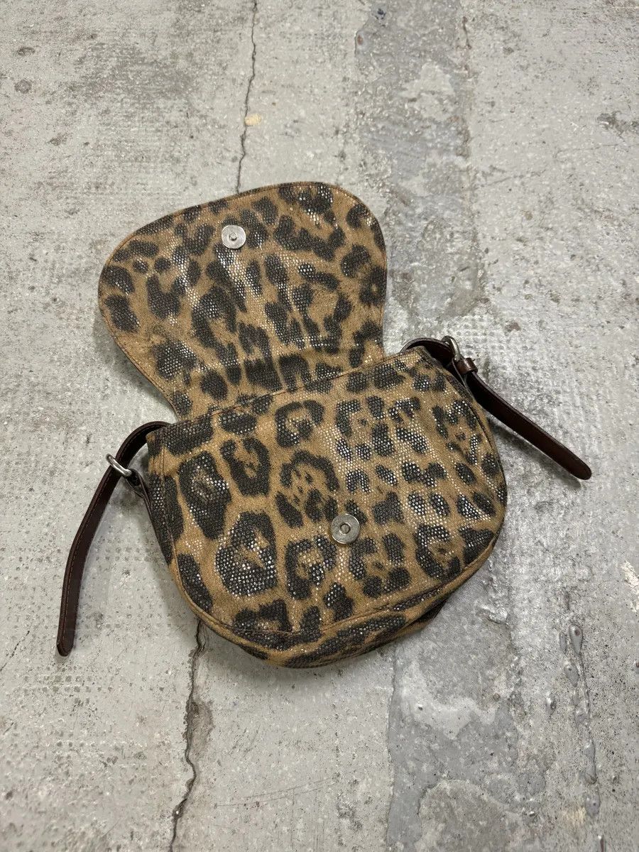 Roberto Cavalli Roberto Cavalli Eyled Brown Leather Leopard Shoulder Bag Size ONE SIZE - 9 Thumbnail