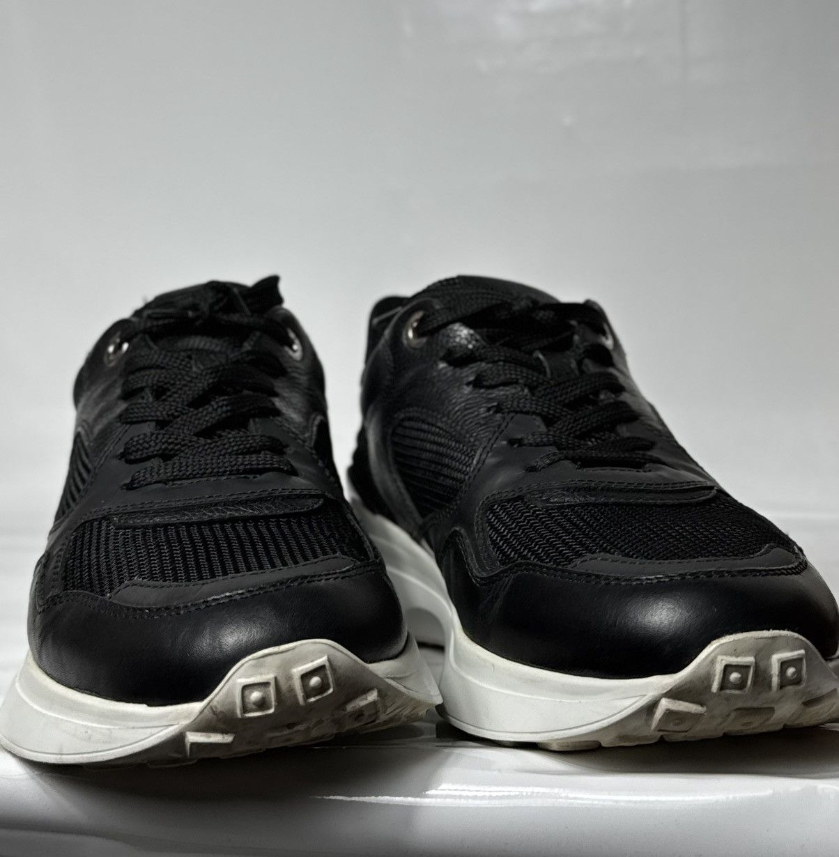 Baldinini Baldinini Black Leather Casual Shoes Sneakers Size 40 Size US 7 / EU 40 - 12 Thumbnail