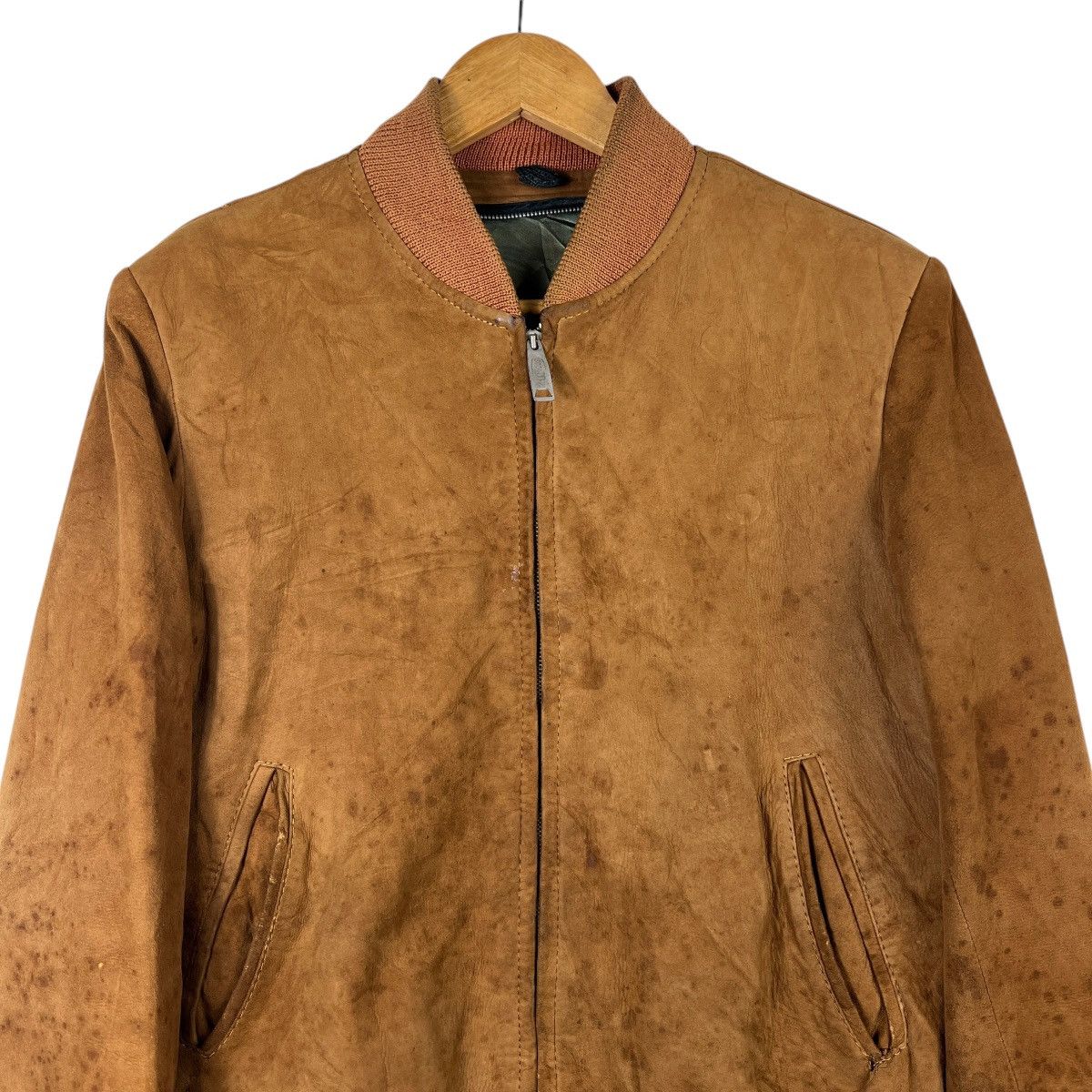 Vintage 🔥 TRUE VINTAGE 50s 60s SUEDE LEATHER JACKET MADE IN USA Size US M / EU 48-50 / 2 - 2 Thumbnail