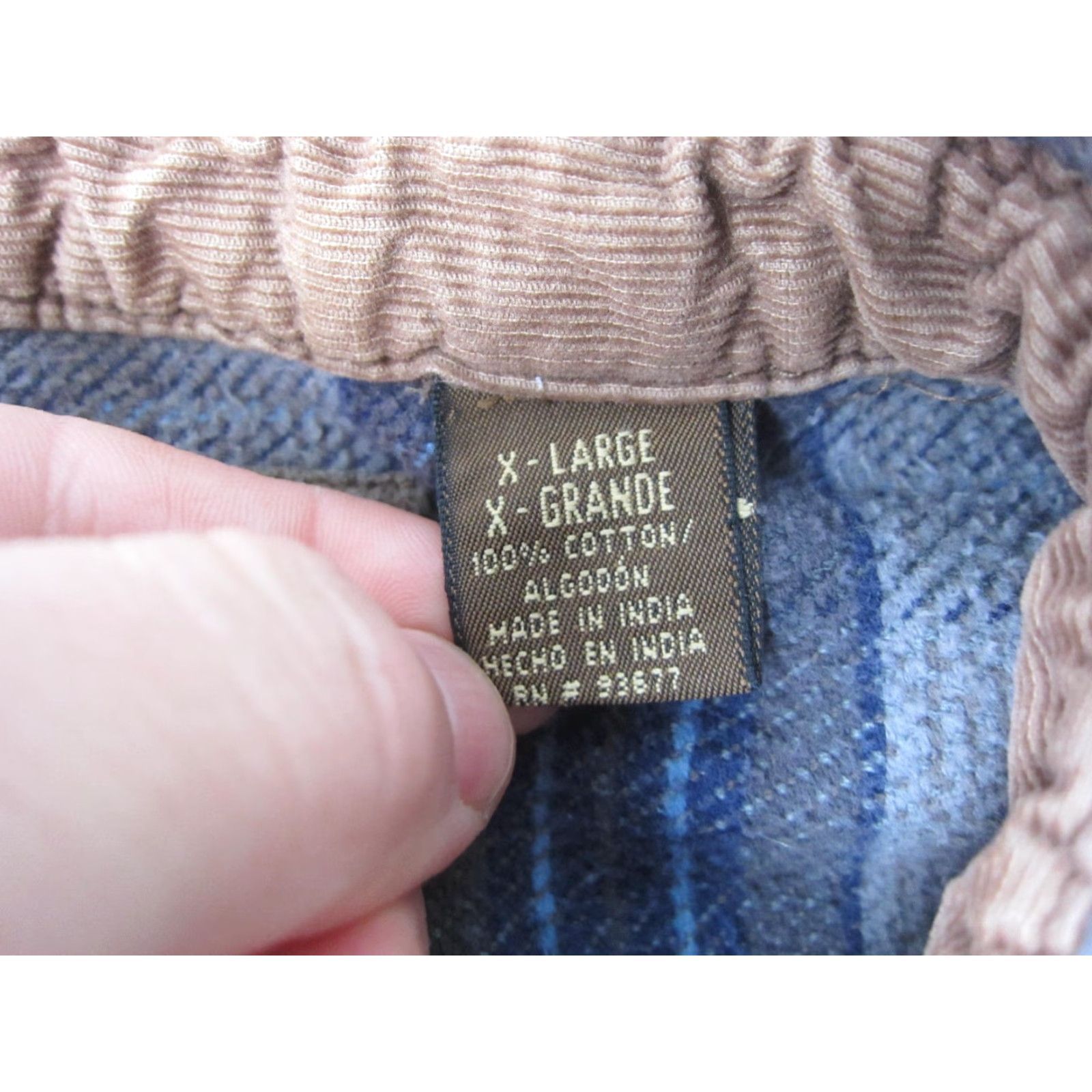 Vintage VINTAGE St Johns Bay Shirt Men XL Blue Plaid Flannel Button-Up 70s 80s USA Mens Size US XL / EU 56 / 4 - 5 Thumbnail