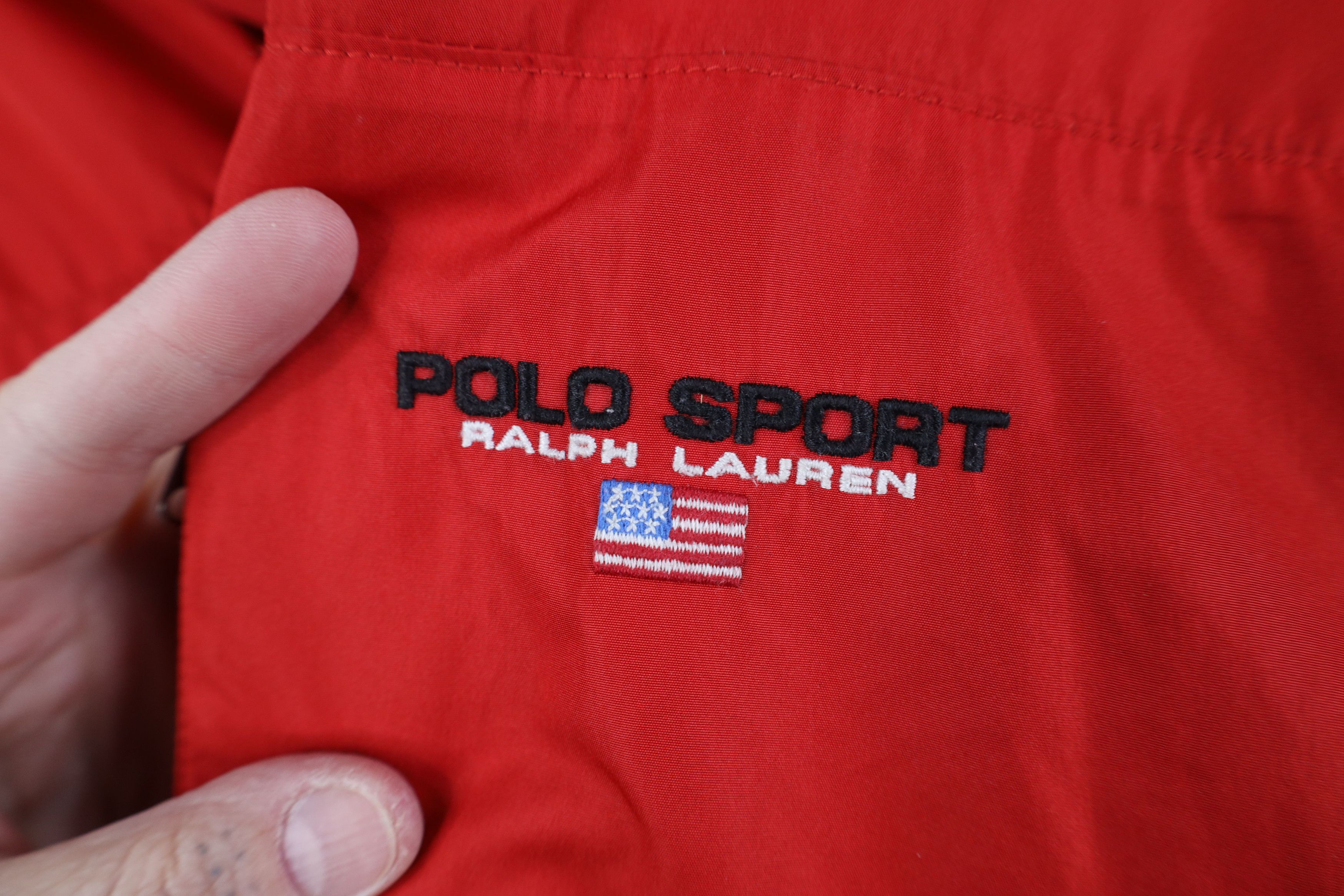 Ralph Lauren Vintage 90s Polo Sport Ralph Lauren Flag Windbreaker Jacket Size US M / EU 48-50 / 2 - 4 Thumbnail