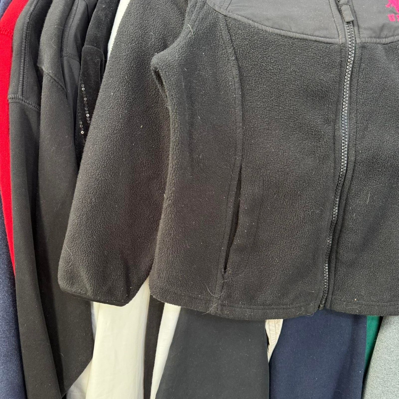 Polo Ralph Lauren Vintage Y2K US Polo Assn. Kids Fleece Zip Up Black and Pink Size US S / EU 44-46 / 1 - 4 Thumbnail