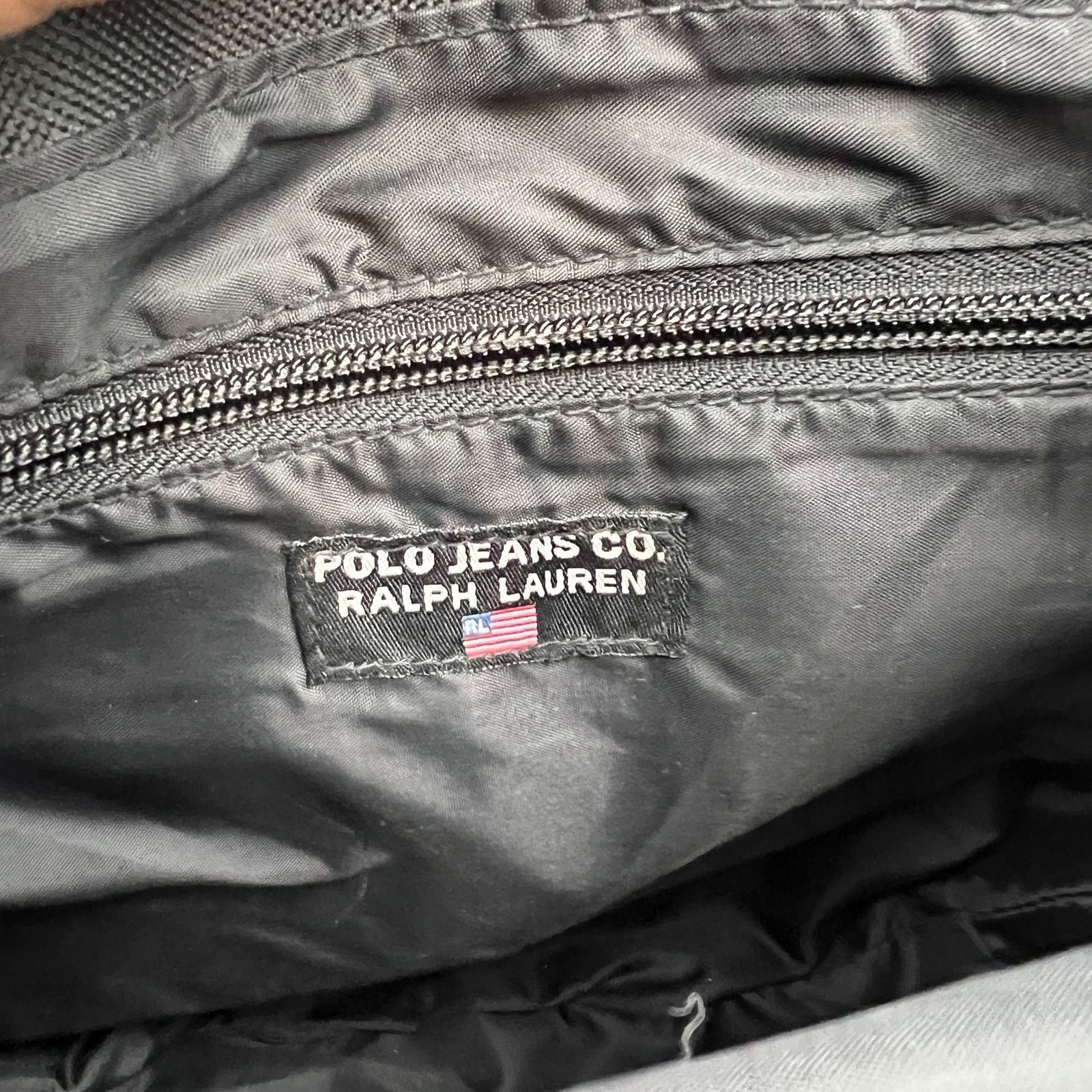 Ralph Lauren Polo Jeans Vintage 90s Flap Crossbody Black