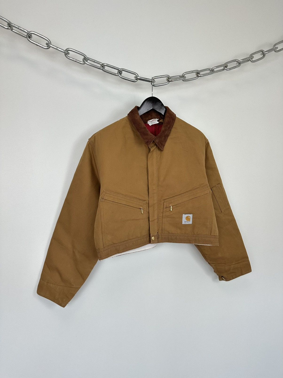 Carhartt Vintage 90s Carhartt Made In USA Cropped Boxy Detroit Jacket Size US S / EU 44-46 / 1 - 4 Thumbnail