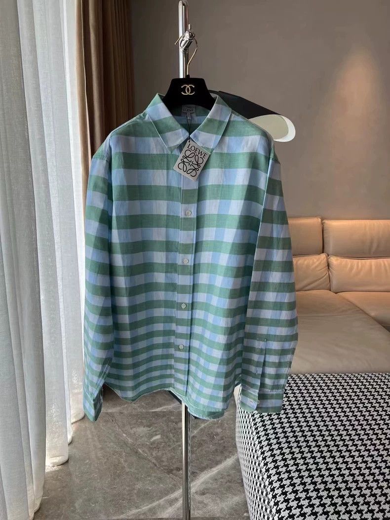 Loewe LOEWE Blue and green plaid shirt Size XS / US 0-2 / IT 36-38 - 1 Thumbnail
