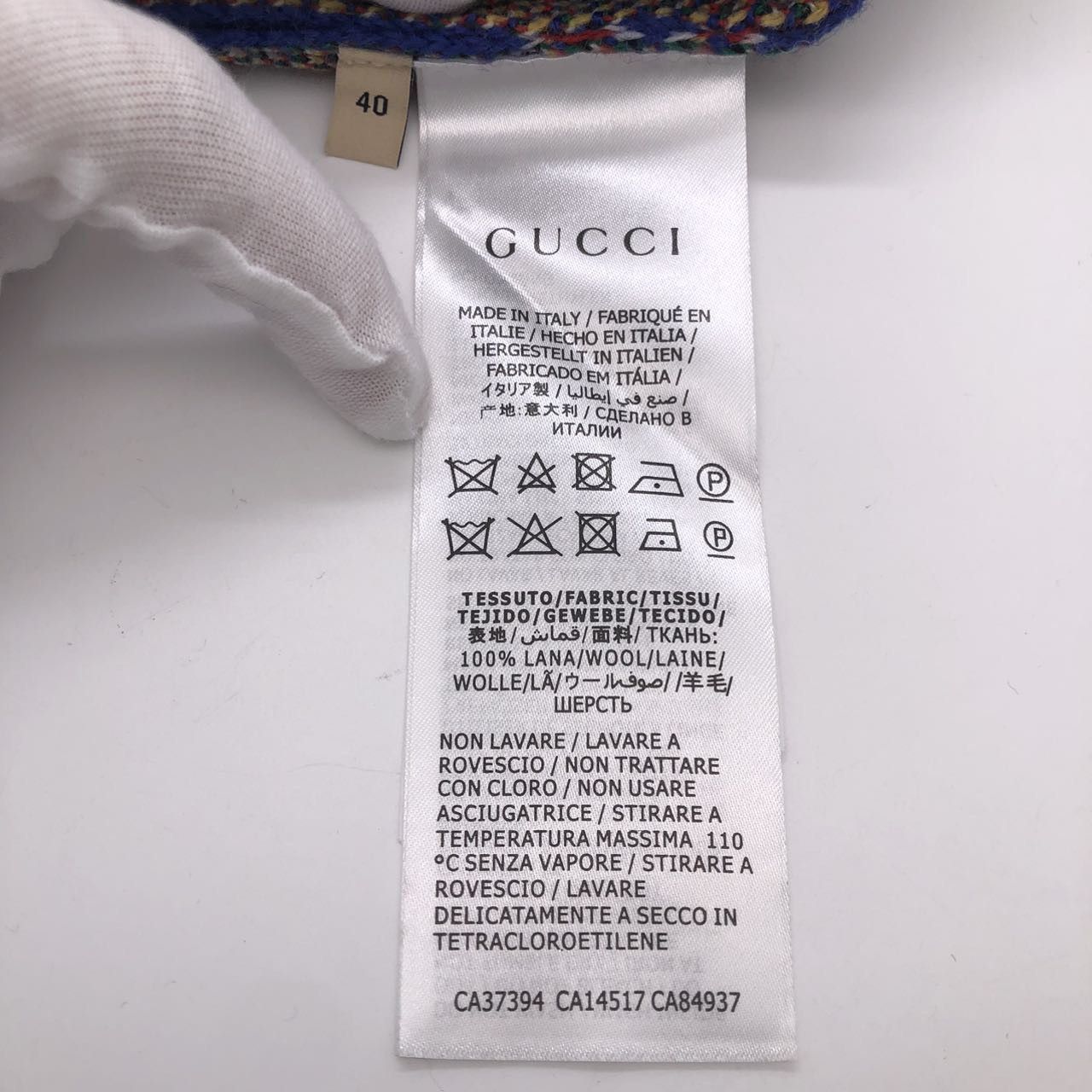 Gucci Gucci Dragon Baby Logo Long Sleeve Sweater Men Blue K26WX Size US XXS / EU 40 - 6 Thumbnail