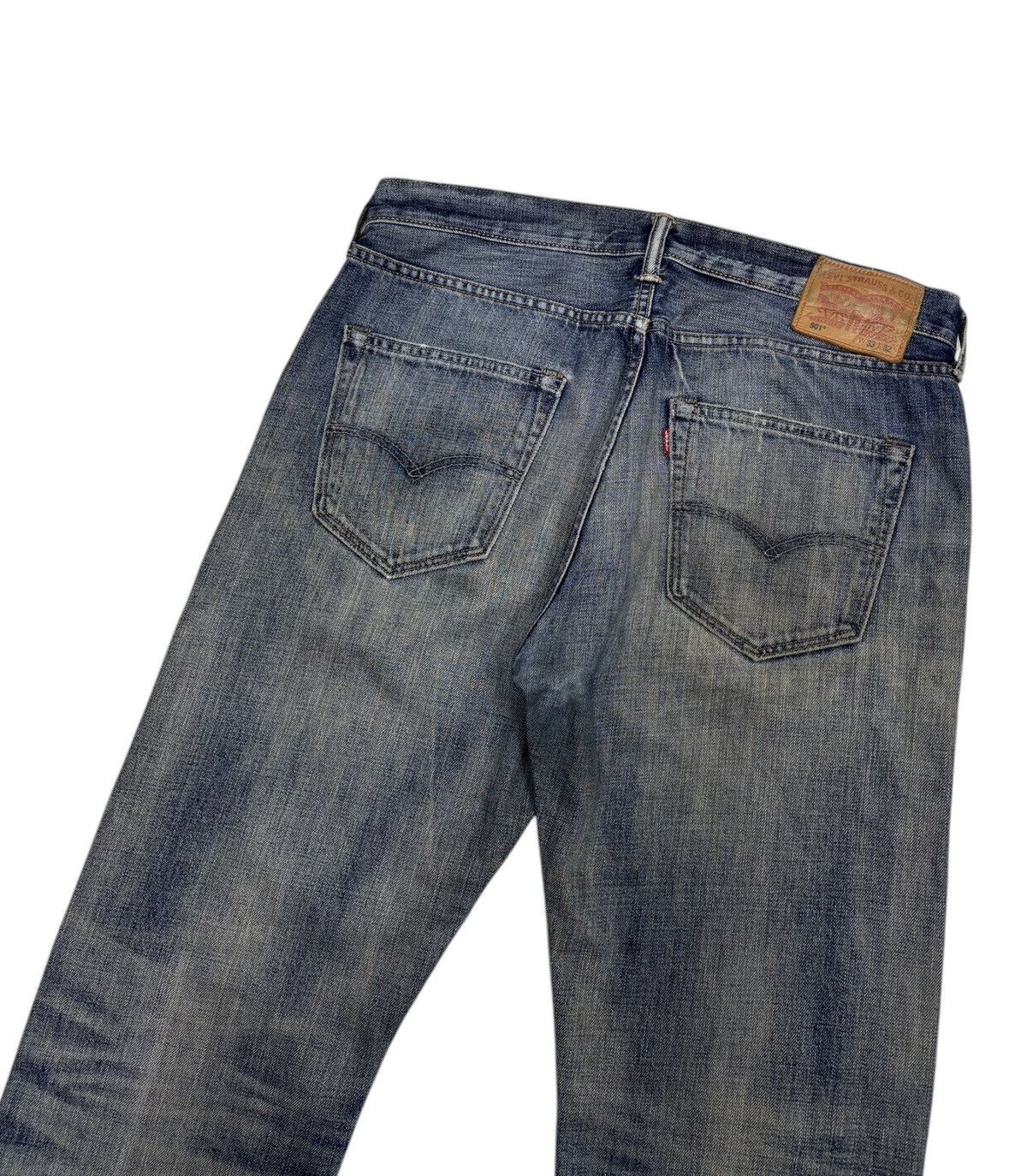 If Six Was Nine × Le Grande Bleu (L.G.B.) × Levi's 🔥VINTAGE LEVIS 501 NICE FADED DISTRESSED DENIM JEANS Size US 34 / EU 50 - 9 Thumbnail